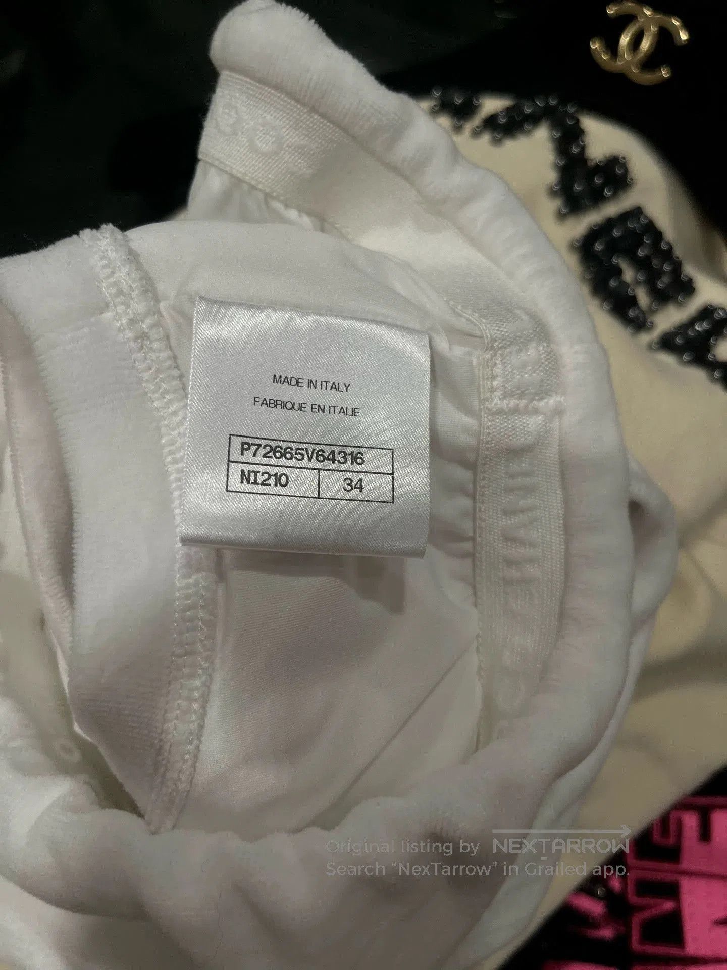 Chanel Chanel 22s Sequin Letter White Tank Top. Size US XS / EU 42 / 0 - 4 Thumbnail