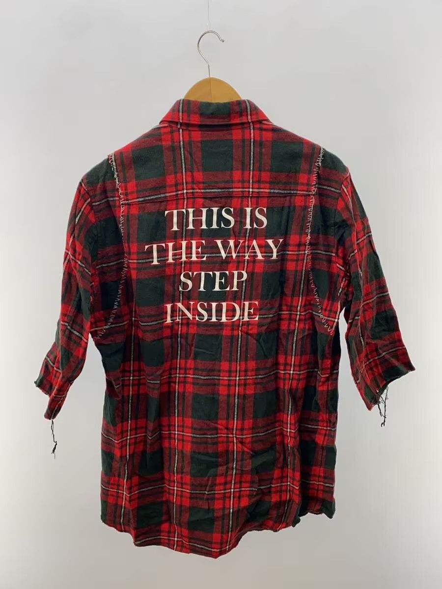Undercover SS03 "THIS IS THE WAY" Frayed Short Sleeve Button Shirt Size US L / EU 52-54 / 3 - 2 Thumbnail