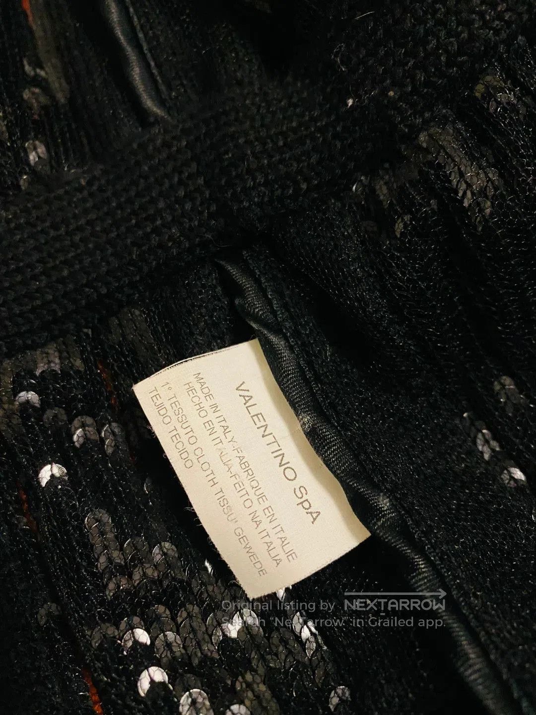 Valentino Valentino Sequin Black Fur Coat. Size US S / EU 44-46 / 1 - 6 Thumbnail