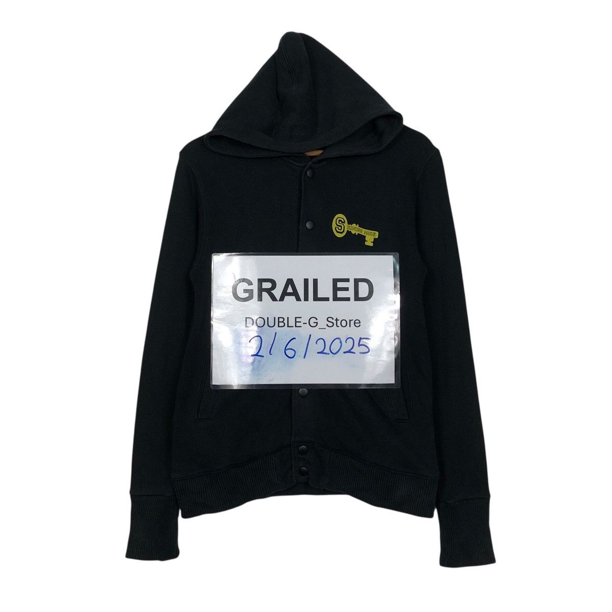 Japanese Brand Superfly Owl “Live Force” Keyhole Graphic Hoodie – Black Size US S / EU 44-46 / 1 - 1 Thumbnail