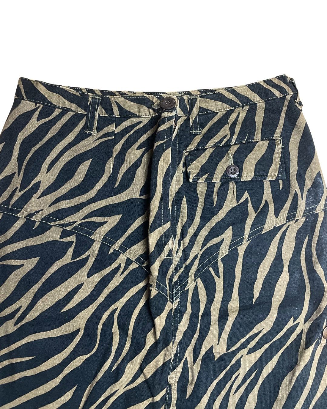 Hysteric Glamour Hysteric Glamour Zebra Pattern Utility Midi Skirt Size 27" / US 4 / IT 40 - 8 Thumbnail