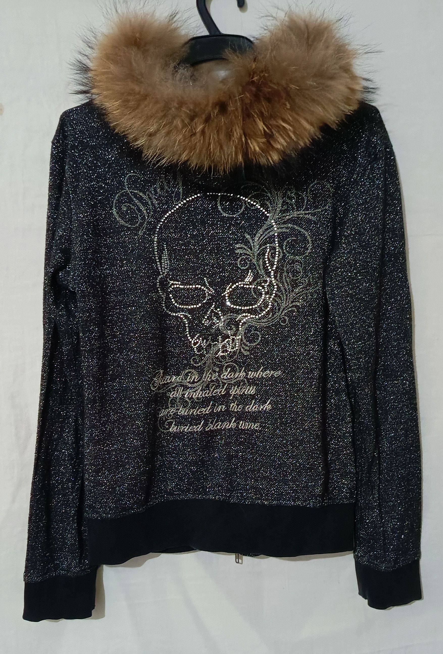 If Six Was Nine 💥Sick Skulls Big - RaccoonHoodie Full Of Glitter Size US M / EU 48-50 / 2 - 2 Thumbnail