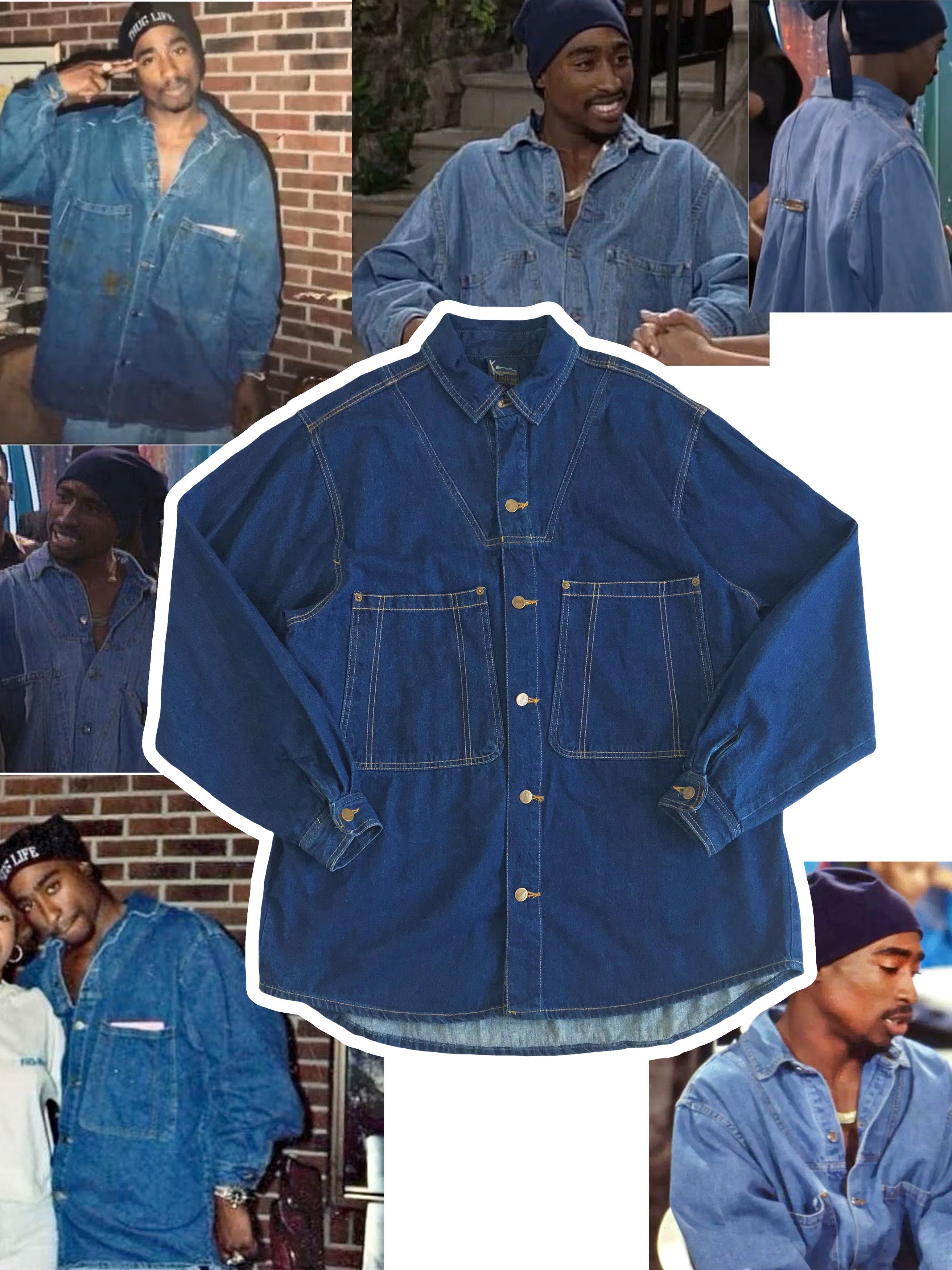 Karl Kani Vintage 90s KARL KANI Button Up Shirt Jacket 2pac Tupac Size US XL / EU 56 / 4 - 1 Thumbnail