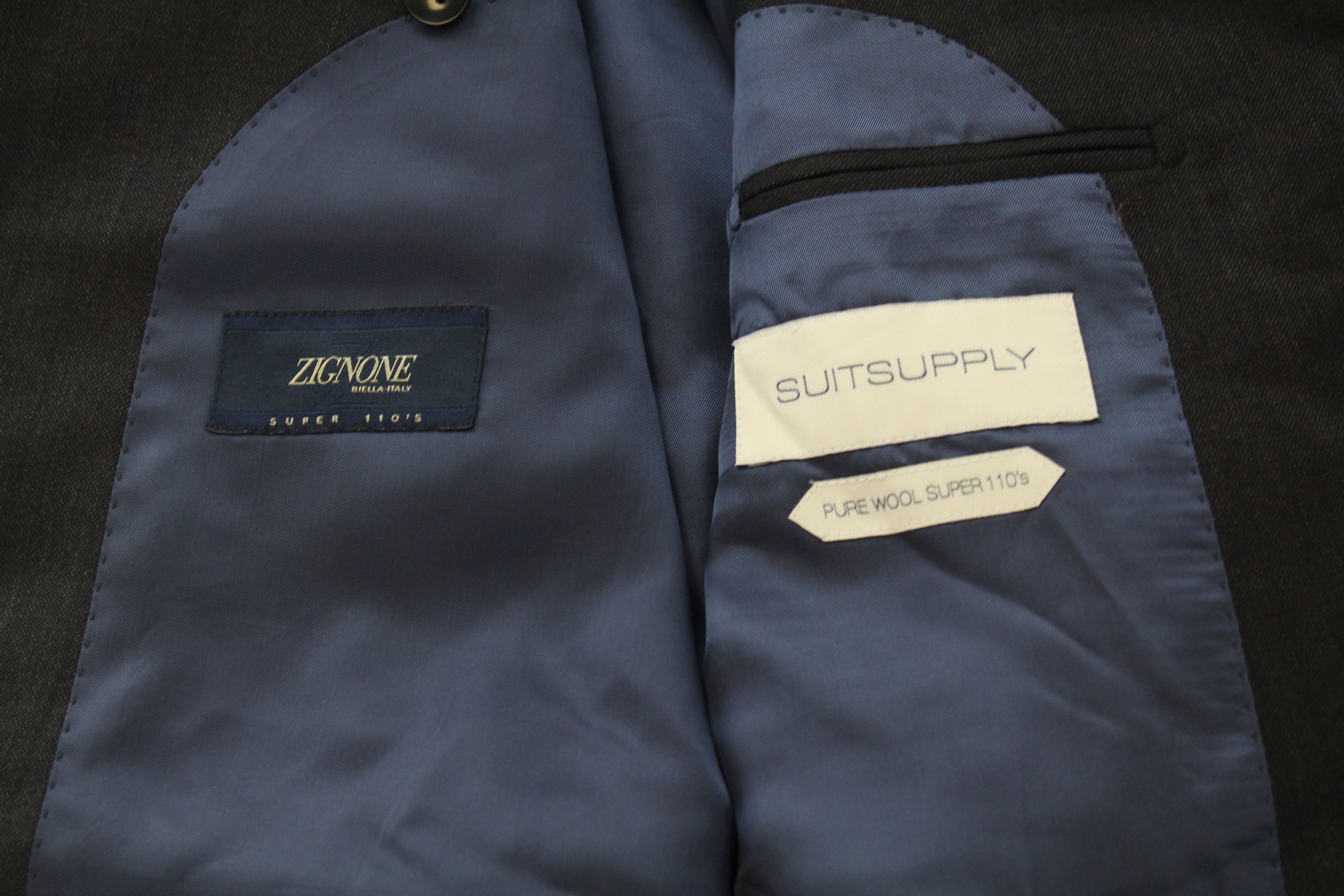 Suitsupply NAPOLI UK44L Wool Super 110's Grey Zignone Blazer 60880 Size 44L - 5 Thumbnail