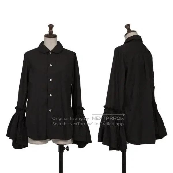 Comme des Garcons Comme Des Garcons Black retro flared sleeve blouse Size S / US 4 / IT 40 - 1 Thumbnail