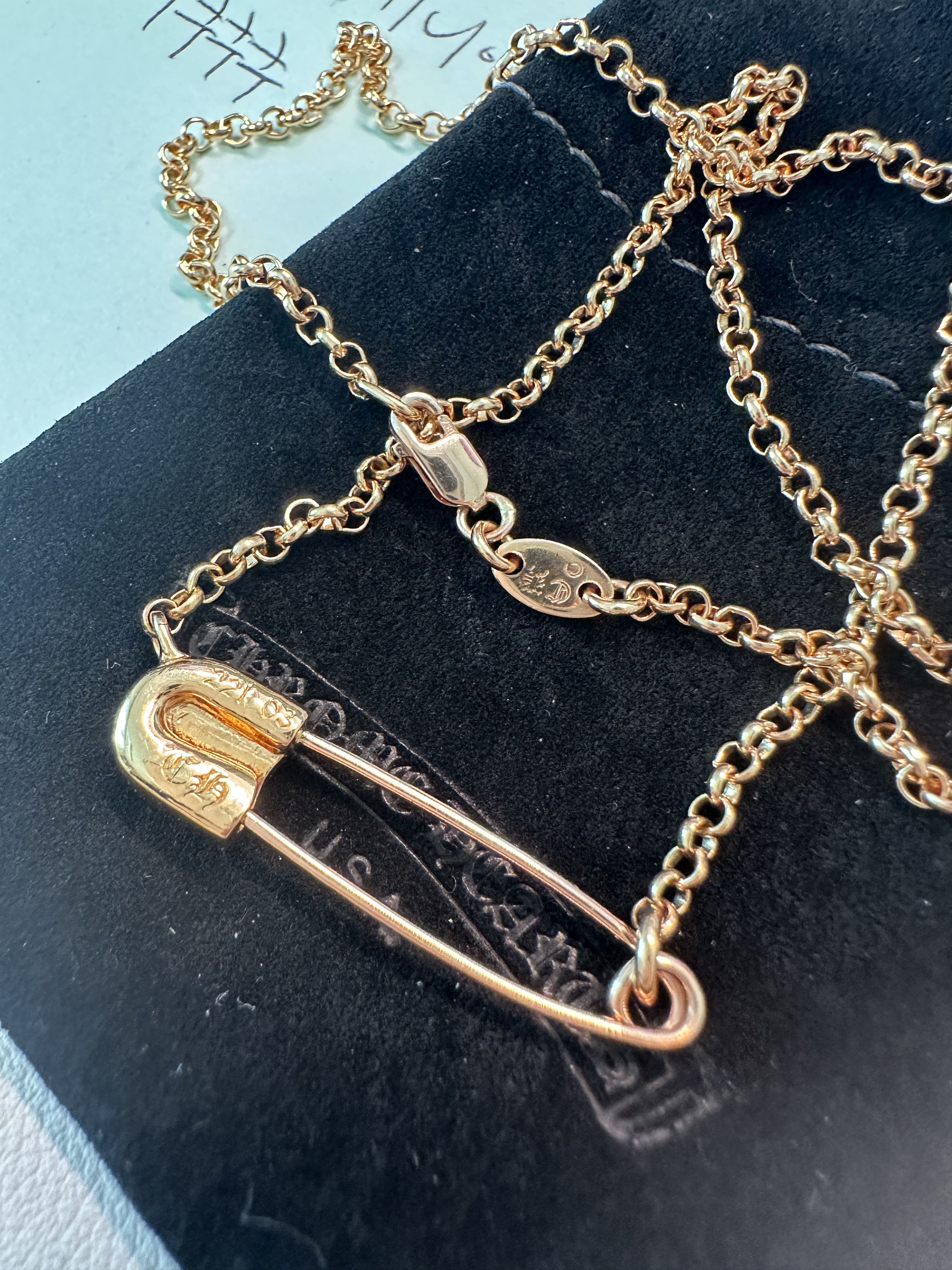 Chrome Hearts Chrome Hearts Safety Pin Roll Chain Necklace 16inch Size ONE SIZE - 4 Thumbnail