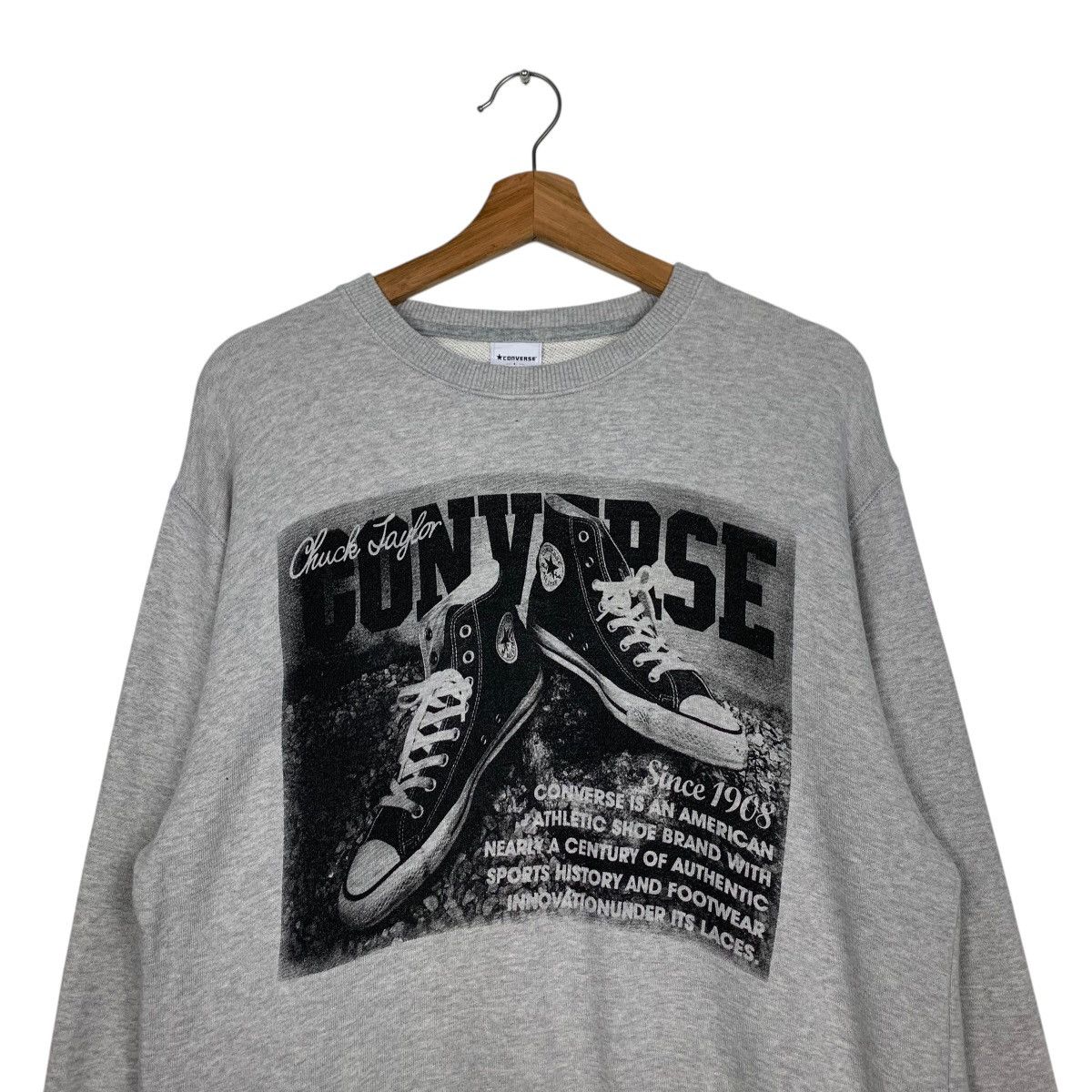 Converse CONVERSE Chuck Taylor Shoes Graphics Sweatshirts #1753-C78 Size US L / EU 52-54 / 3 - 2 Thumbnail