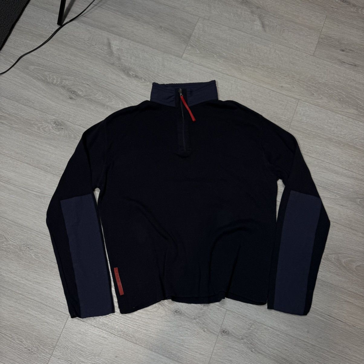 Prada Vintage Fleece Avant Garde Nylon Prada Red Tag Size US XL / EU 56 / 4 - 1 Thumbnail