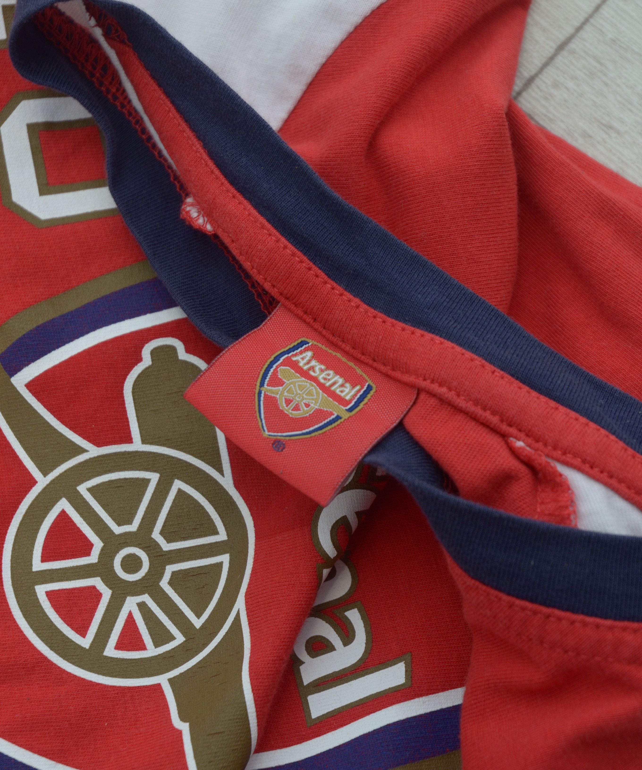 Vintage Arsenal Home Football T-Shirt Soccer Jersey Rare Gunners Size US S / EU 44-46 / 1 - 7 Thumbnail