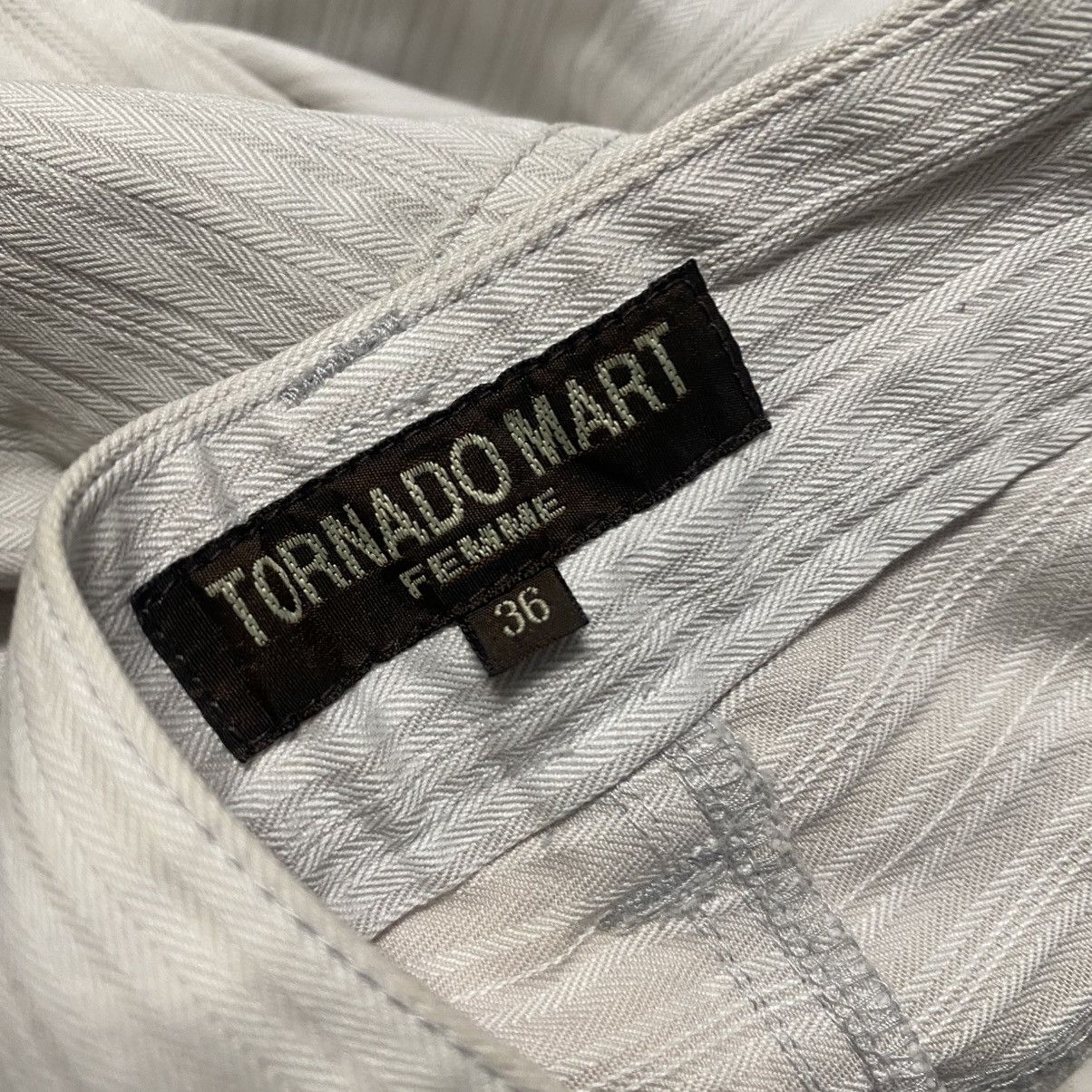 Japanese Brand Tornado mart Striped Flare Jeans Size 26" / US 2 / IT 38 - 19 Thumbnail