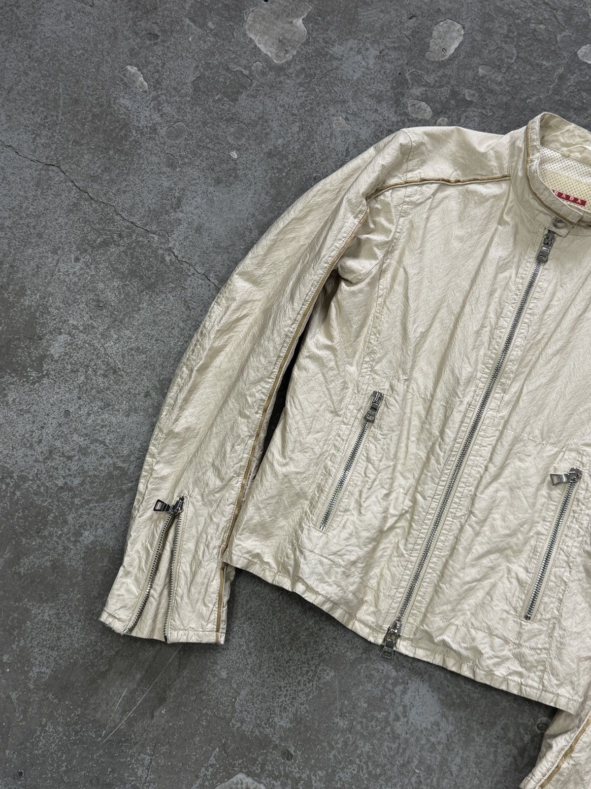 Prada Vintage Prada Nylon Racing Jacket Size S / US 4 / IT 40 - 5 Thumbnail