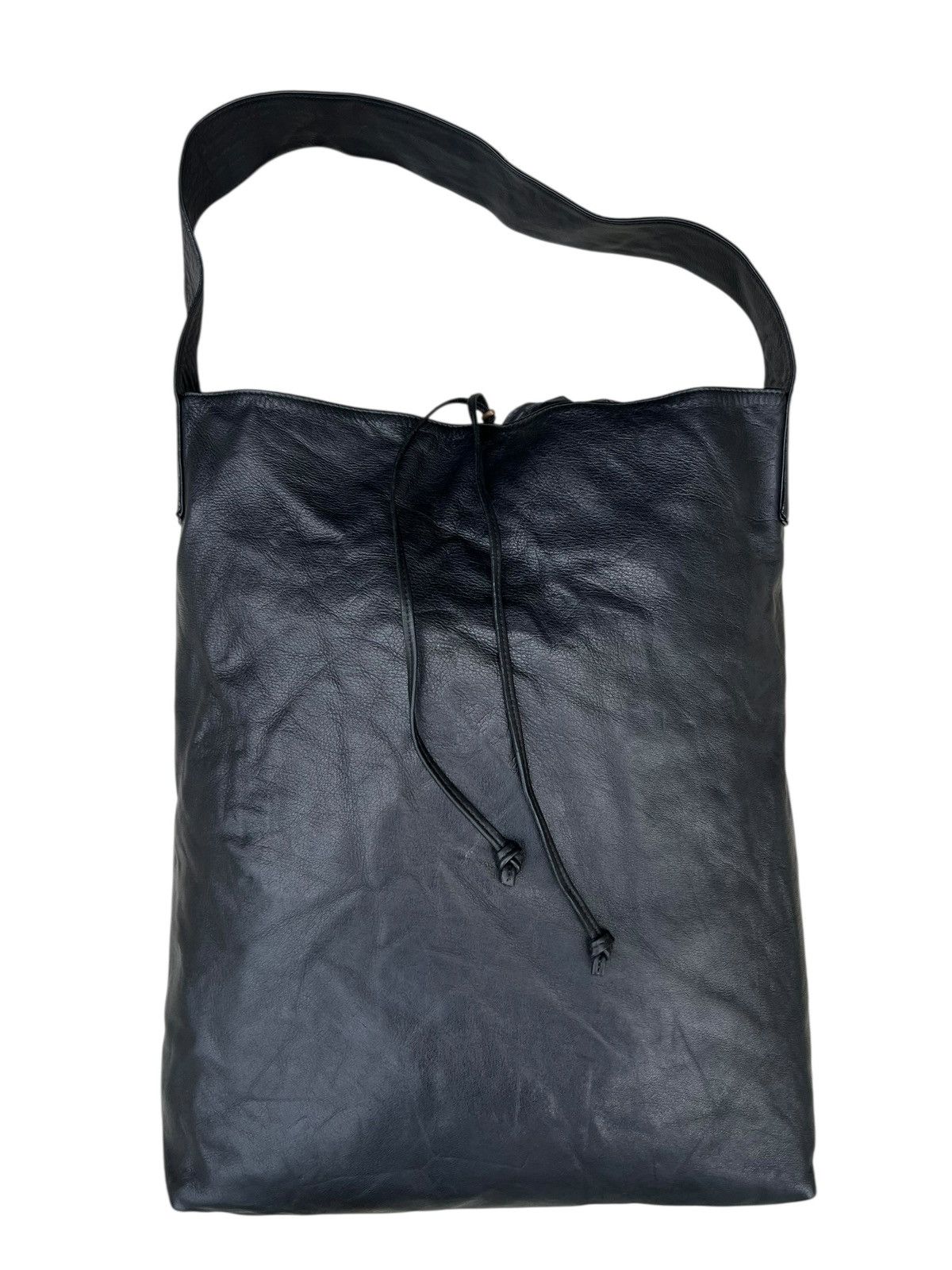 Leather B. Stuff Japan Nappa Black Leather Shoulder Bag Size ONE SIZE - 2 Thumbnail
