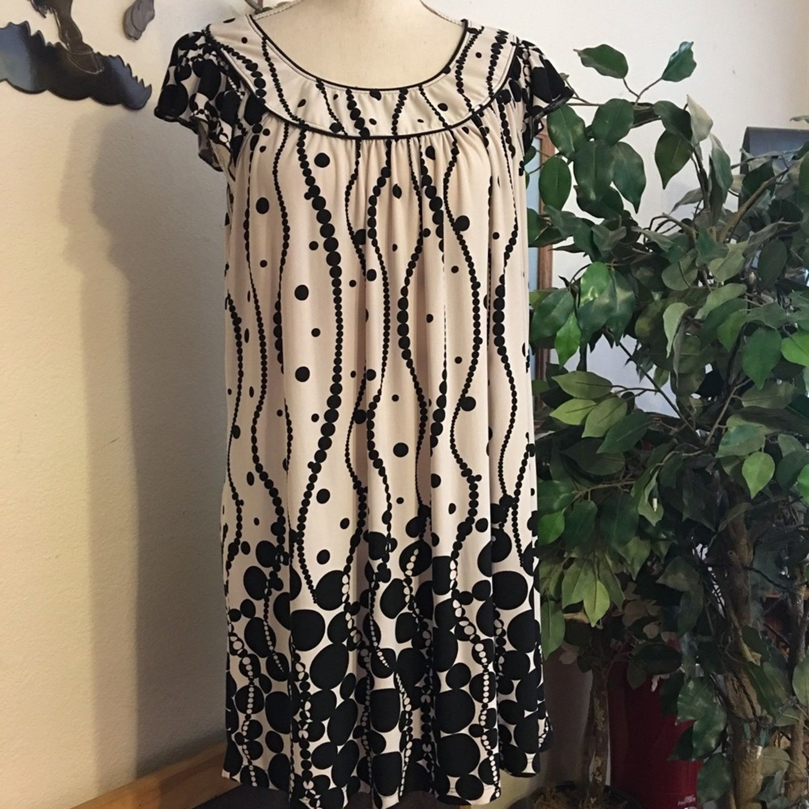 Other Newport black and white polka dot tunic top 1X Size XL / US 12-14 / IT 48-50 - 2 Thumbnail