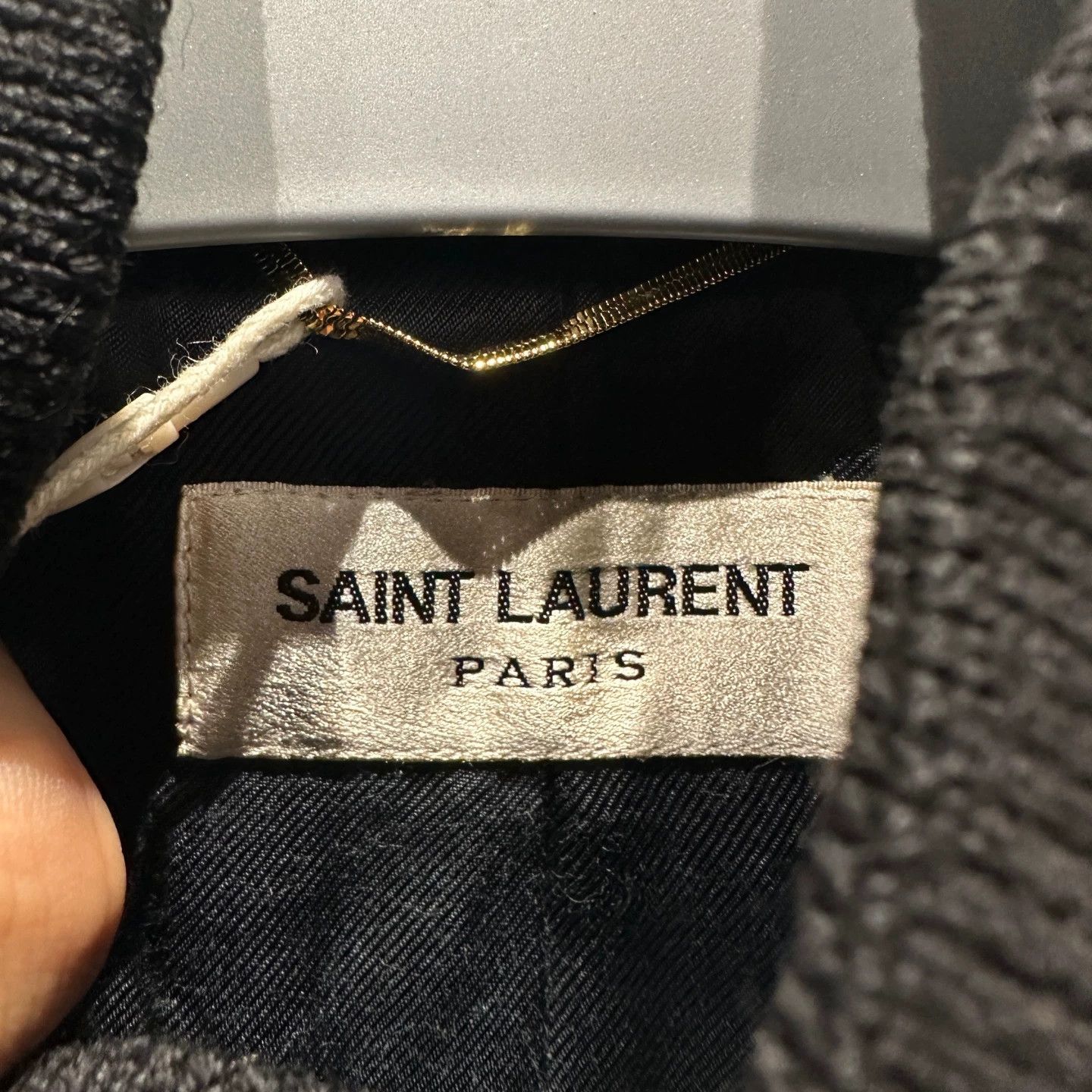 Saint Laurent Paris YSL mar48 leather panel baseball jacket F36 cotton Size XS / US 0-2 / IT 36-38 - 3 Thumbnail