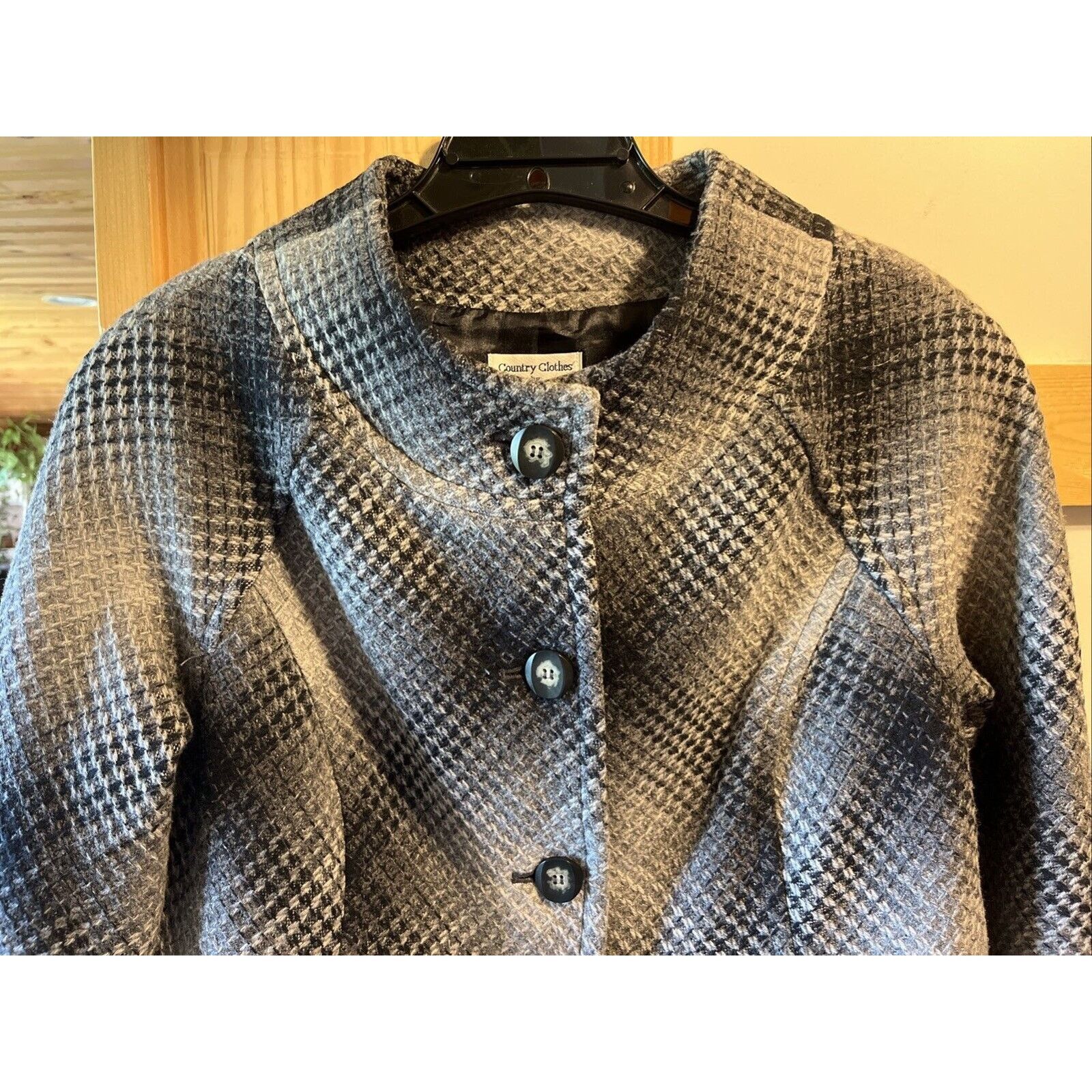 Pendleton Pendleton Country Women’s 14 Gray Coat Wool LS 4 Button Y2K Size XL / US 12-14 / IT 48-50 - 5 Thumbnail
