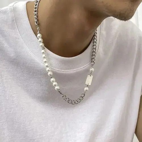 Jewelry × Vintage Pearl Necklace Chain y2k vintage style Size ONE SIZE - 2 Thumbnail