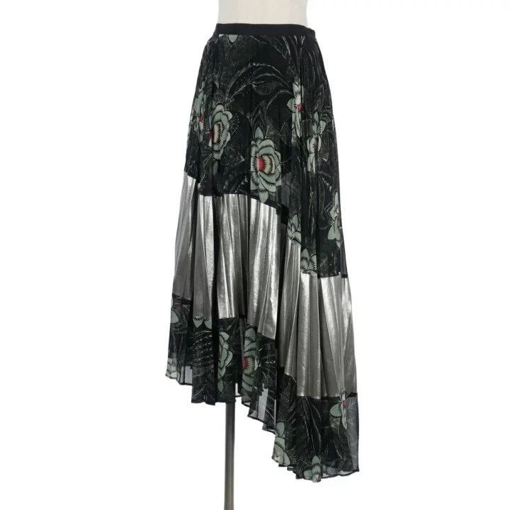 Dries Van Noten Dries Van Noten size:34 Black floral pleated skirt Size 33" - 1 Thumbnail