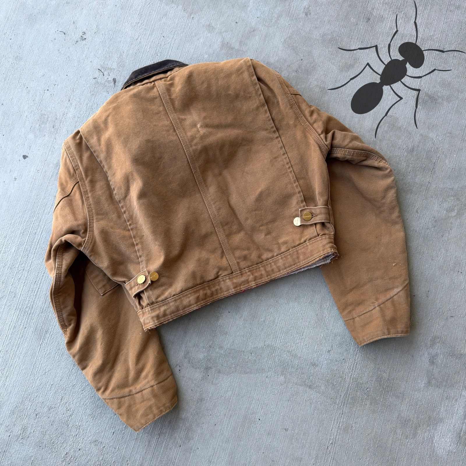 Carhartt × Vintage Carhartt Brown cropped Detroit style work wear jacket Size US S / EU 44-46 / 1 - 7 Thumbnail