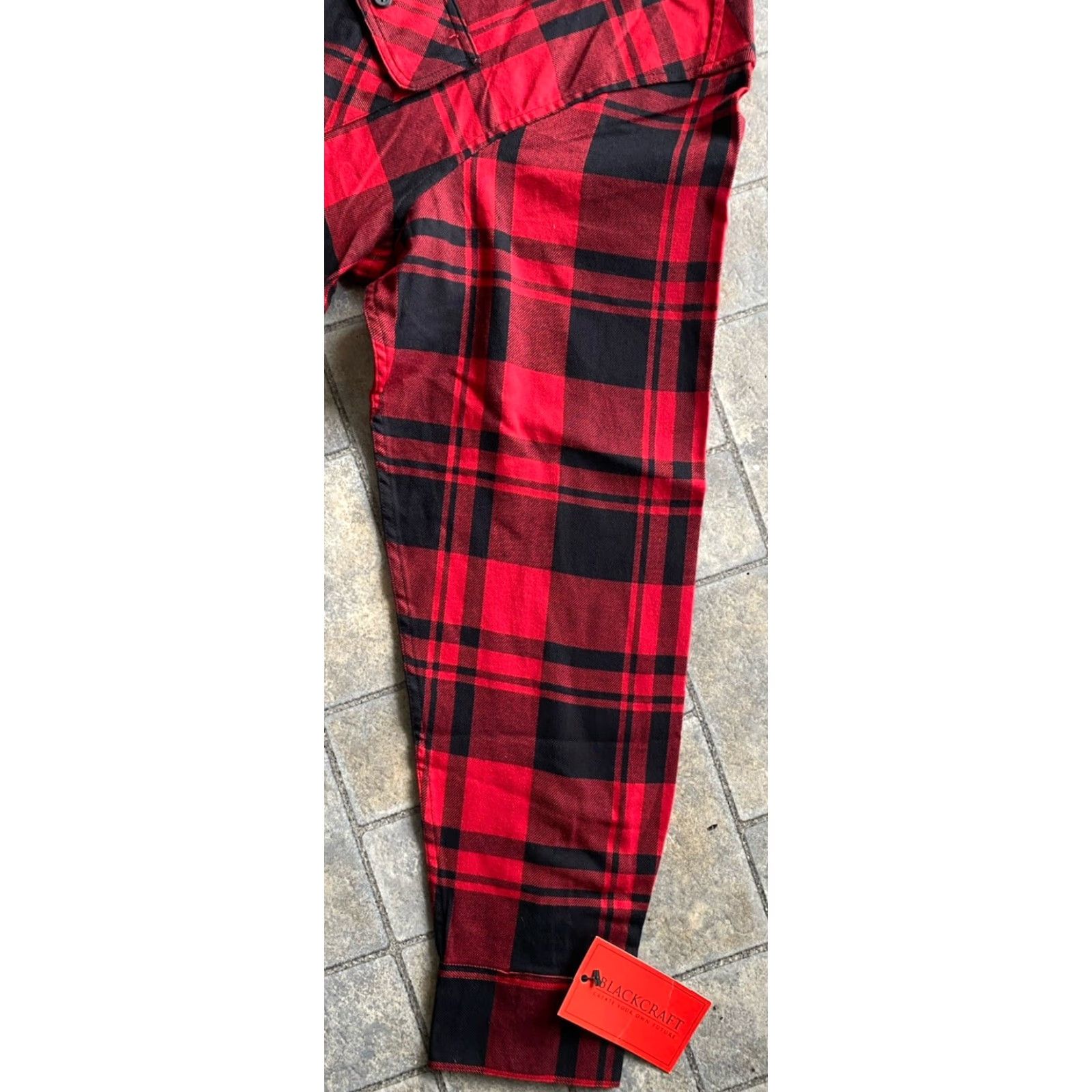 Vintage Blackcraft Cult MENS XL Lilith Red/Black Plaid Flannel Long Sleeve Shirt NEW NWT Size US XL / EU 56 / 4 - 6 Thumbnail