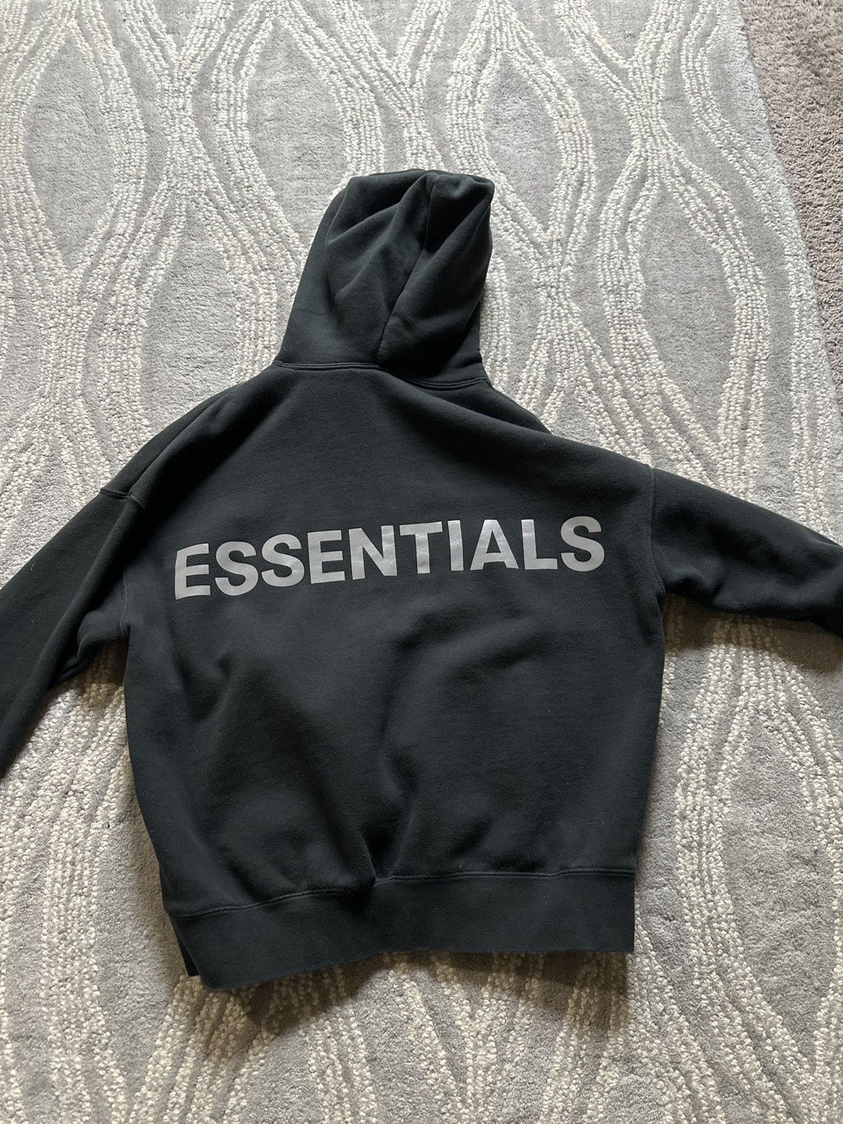 Essentials Fear of God Essentials 3M Logo Pullover Hoodie Black FW19 ...