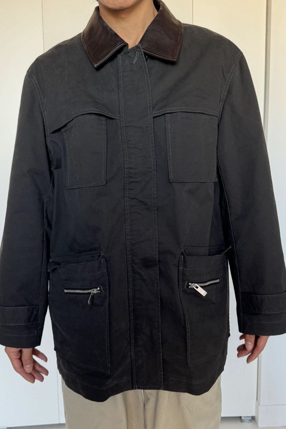 Other CPLUS SERIES Leather Collar Utility Field Jacket Size L Size US L / EU 52-54 / 3 - 2 Thumbnail