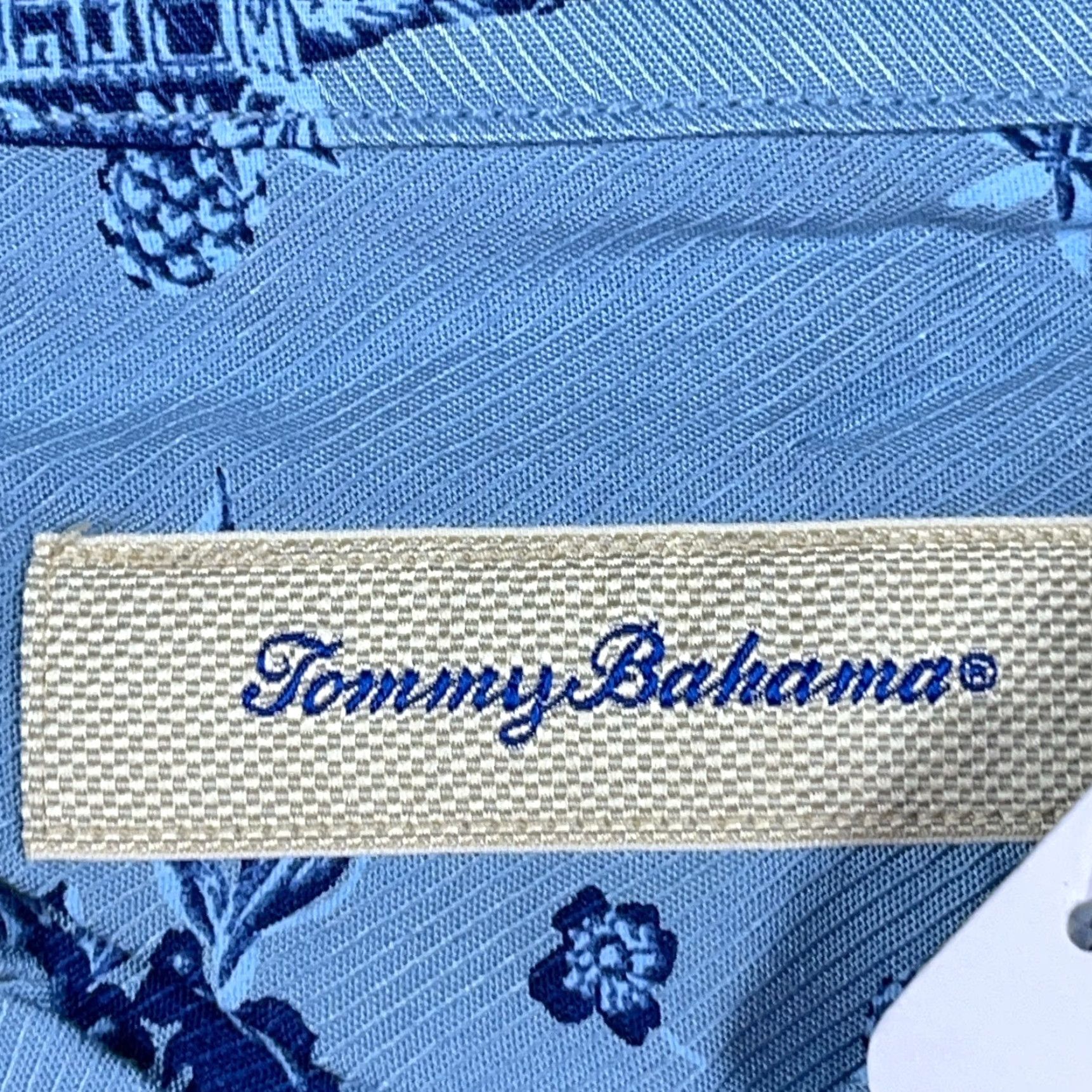 Tommy Bahama Tommy Bahama Shirt Men Small Blue Floral Island Bound Hawaiian Button Up Viscose Size US S / EU 44-46 / 1 - 5 Thumbnail