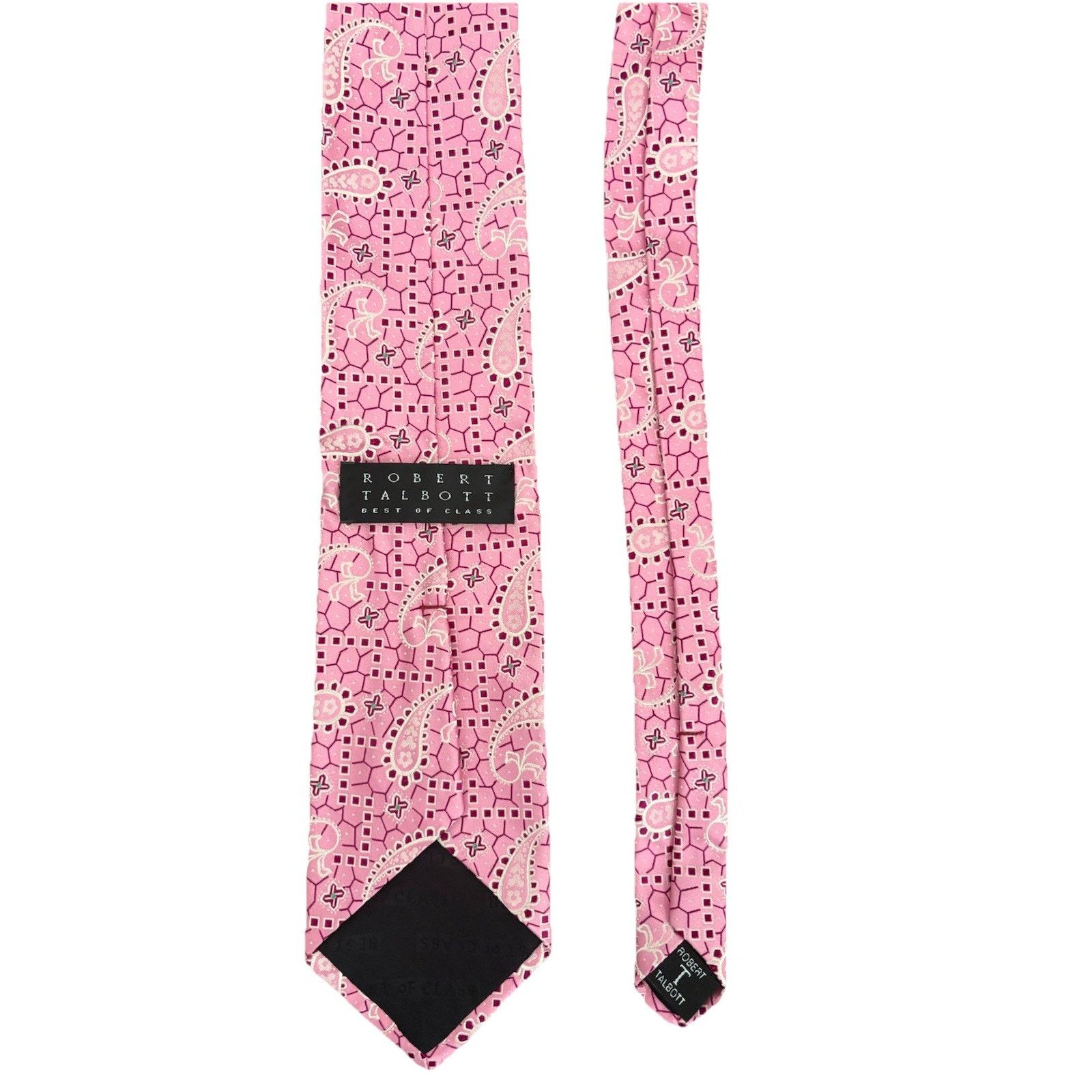 Robert Talbott ROBERT TALBOTT Best of Class Pink Paisley Silk Made in USA Size ONE SIZE - 2 Thumbnail