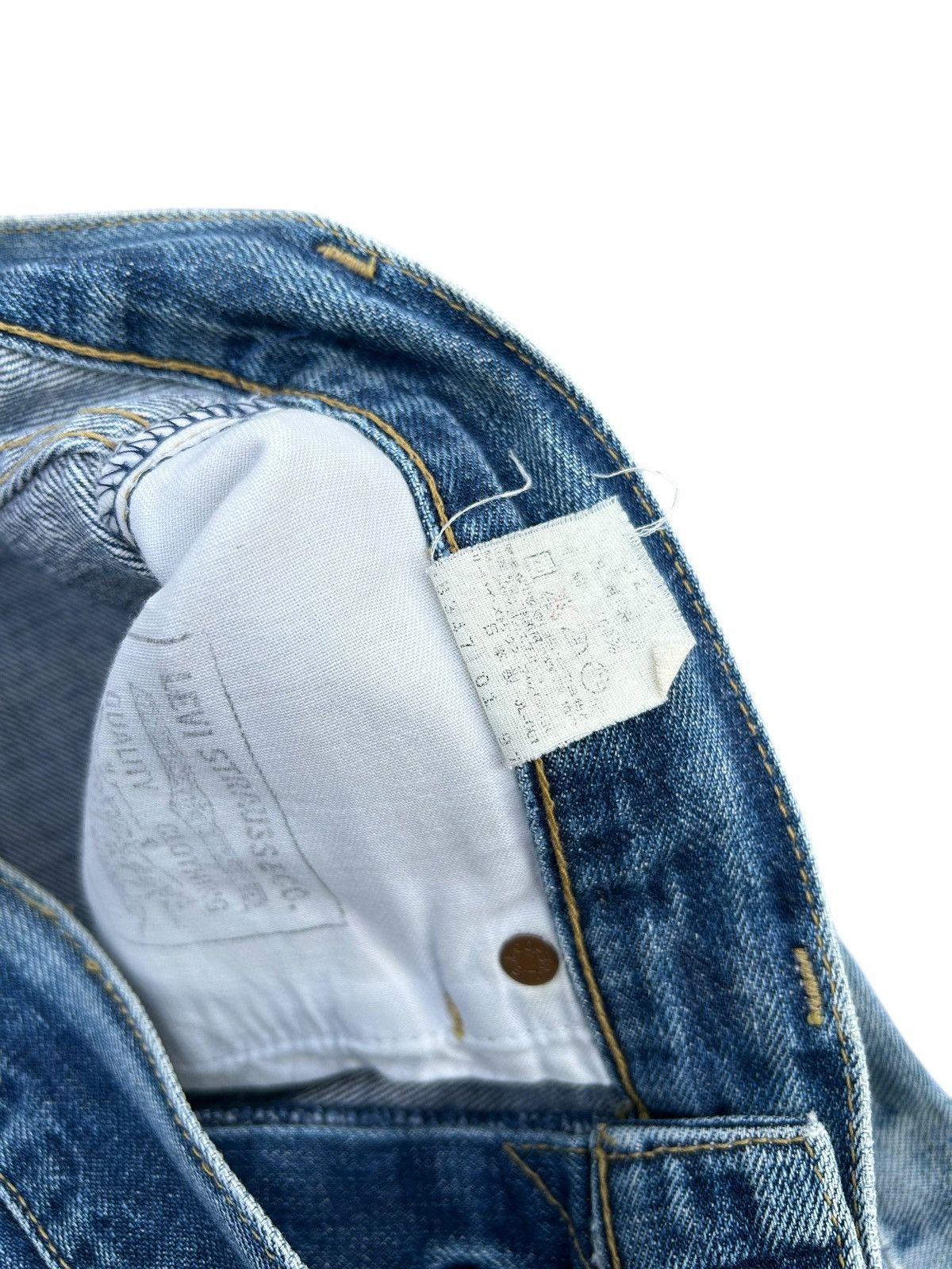 Kapital Vintage Levis Big E Selvedge Distressed Denim Jeans Size US 30 / EU 46 - 10 Thumbnail