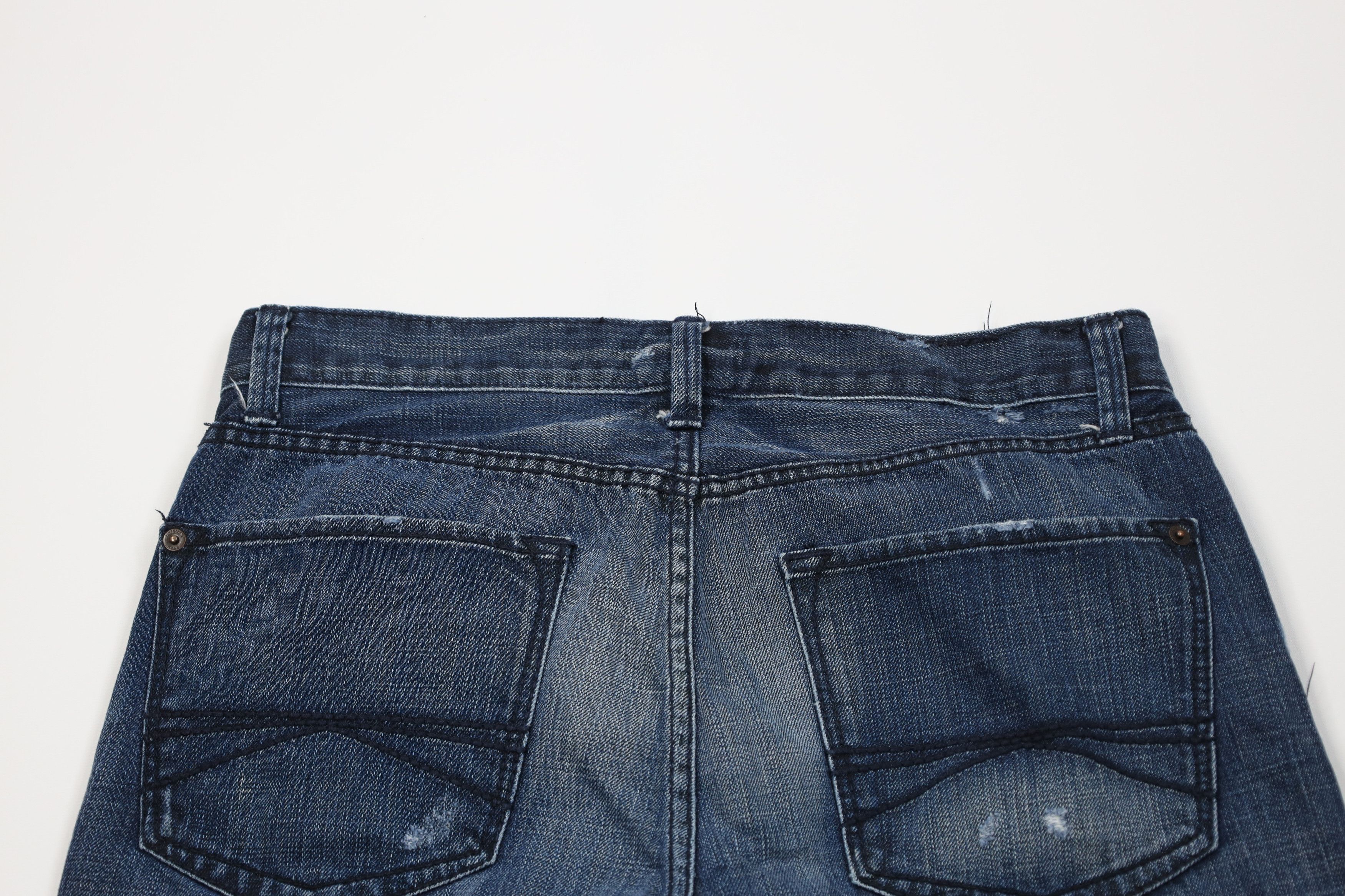 Express Express Fit Rocco Low Rise Boot Cut Wide Leg Jeans Blue Size US 32 / EU 48 - 11 Thumbnail
