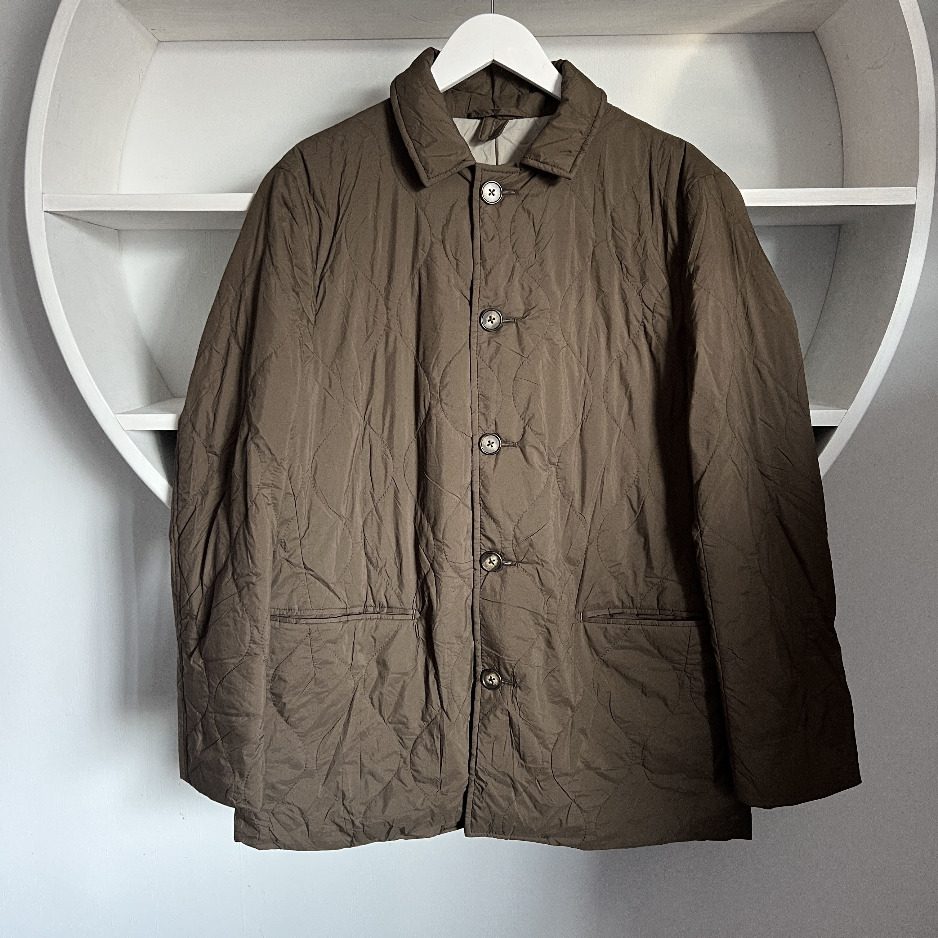 Eredipisano × Loro Piana OLMETEX CAR COAT ITALY FABRICS Waterproof Quilt Jacket Size US M / EU 48-50 / 2 - 1 Thumbnail
