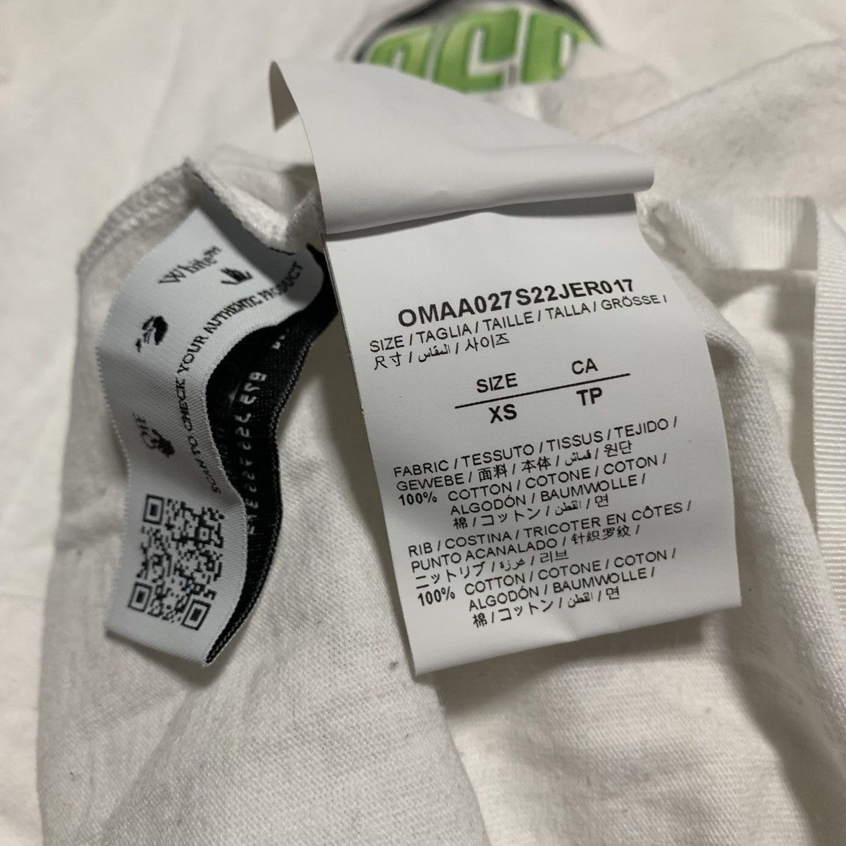Off-White Off White XS Weed Graphic White Tee Virgil Abloh Size US XS / EU 42 / 0 - 9 Thumbnail
