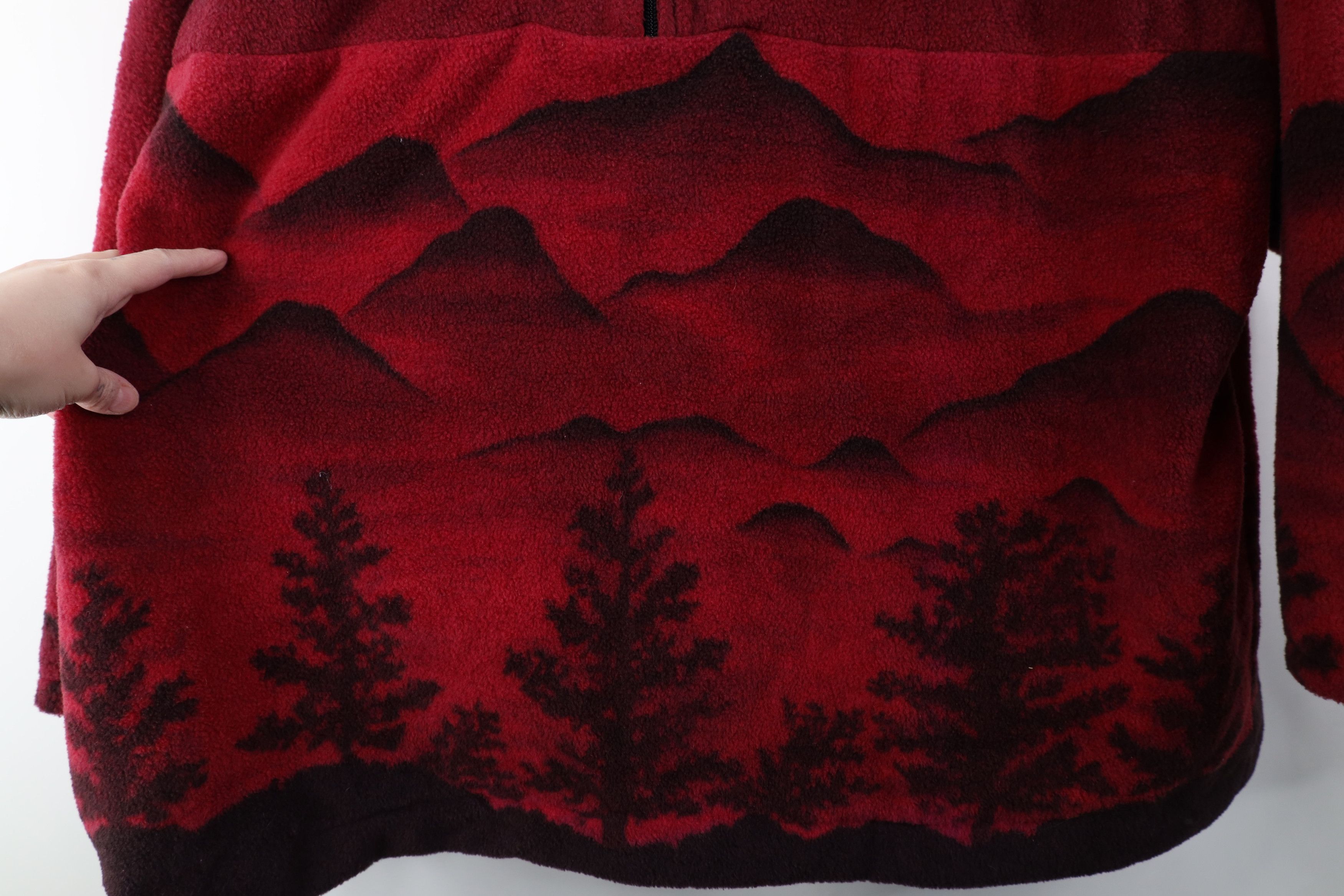 Vintage Vintage 90s Streetwear All Over Print Fleece Sweater Size 3XL / US 20-22 - 6 Thumbnail