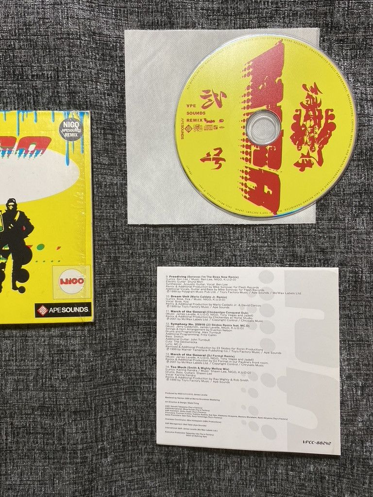 Bape × Nigo 2001 Original Ape Sounds Remix Compilation CD by Nigo Size ONE SIZE - 5 Thumbnail