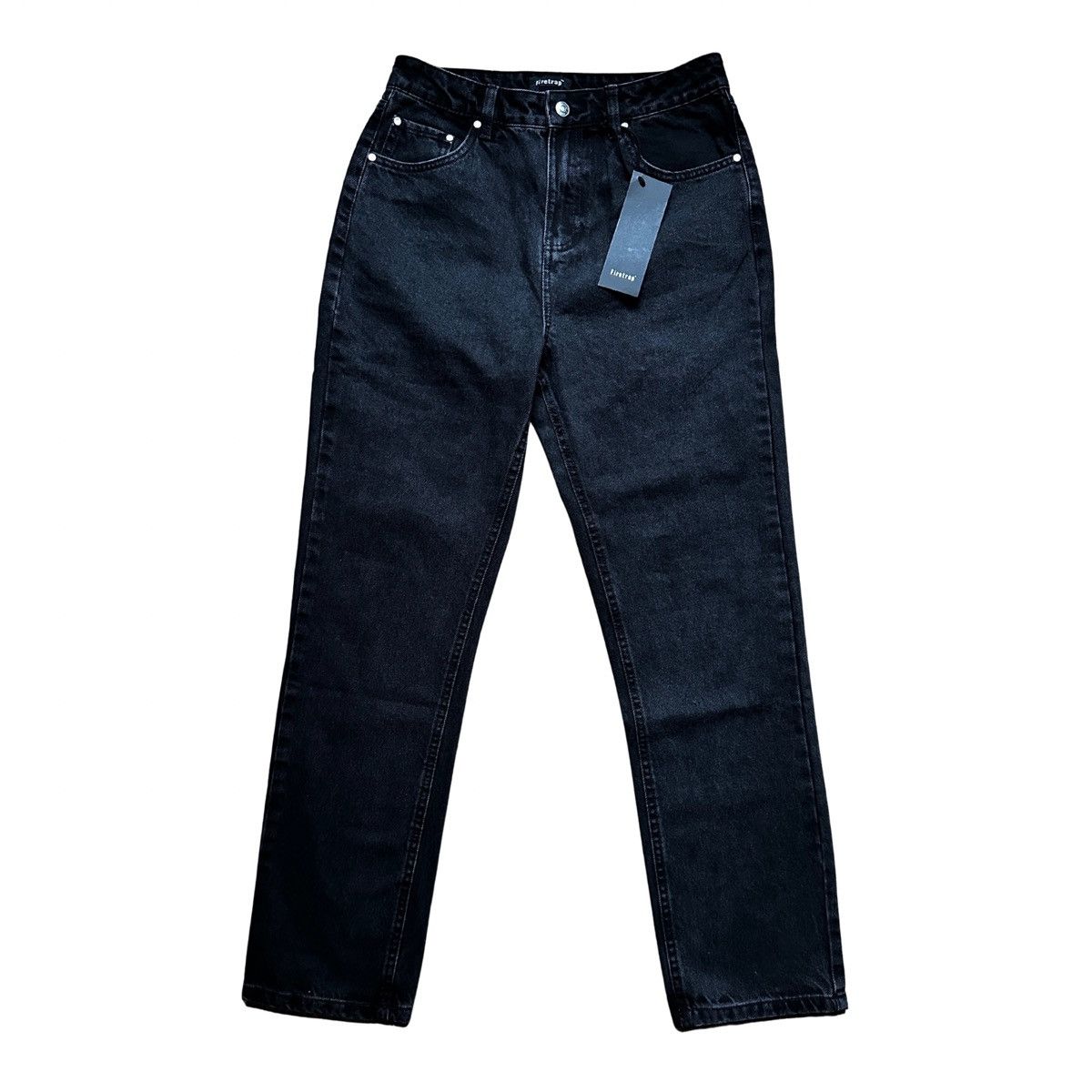 Firetrap Firetrap Women's Straight Leg Jeans Black Size UK 10 Size 28" / US 6 / IT 42 - 1 Thumbnail