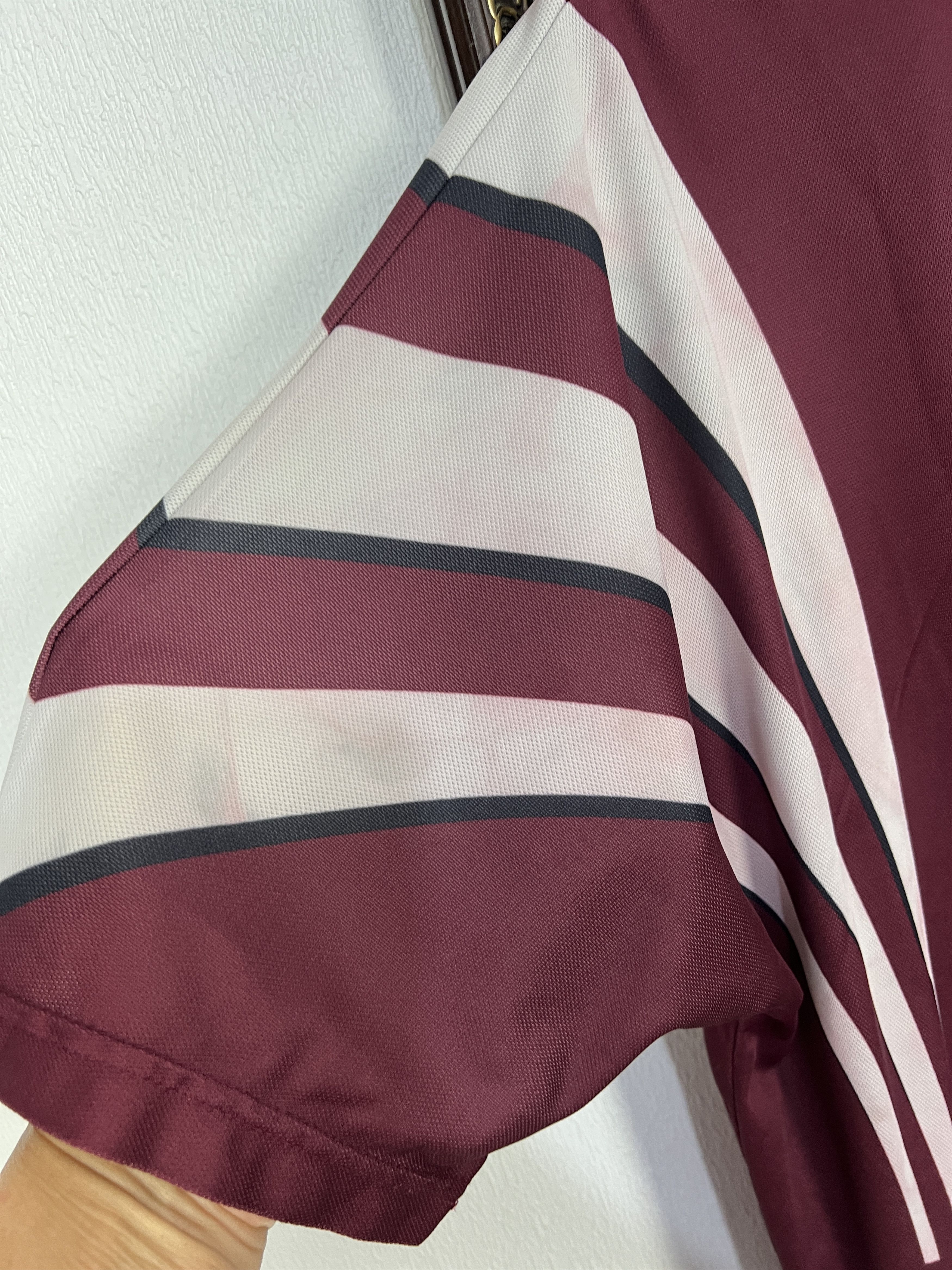 Adidas Vintage 90's Adidas Template Burgundy Football Shirt Soccer Size US M / EU 48-50 / 2 - 5 Thumbnail