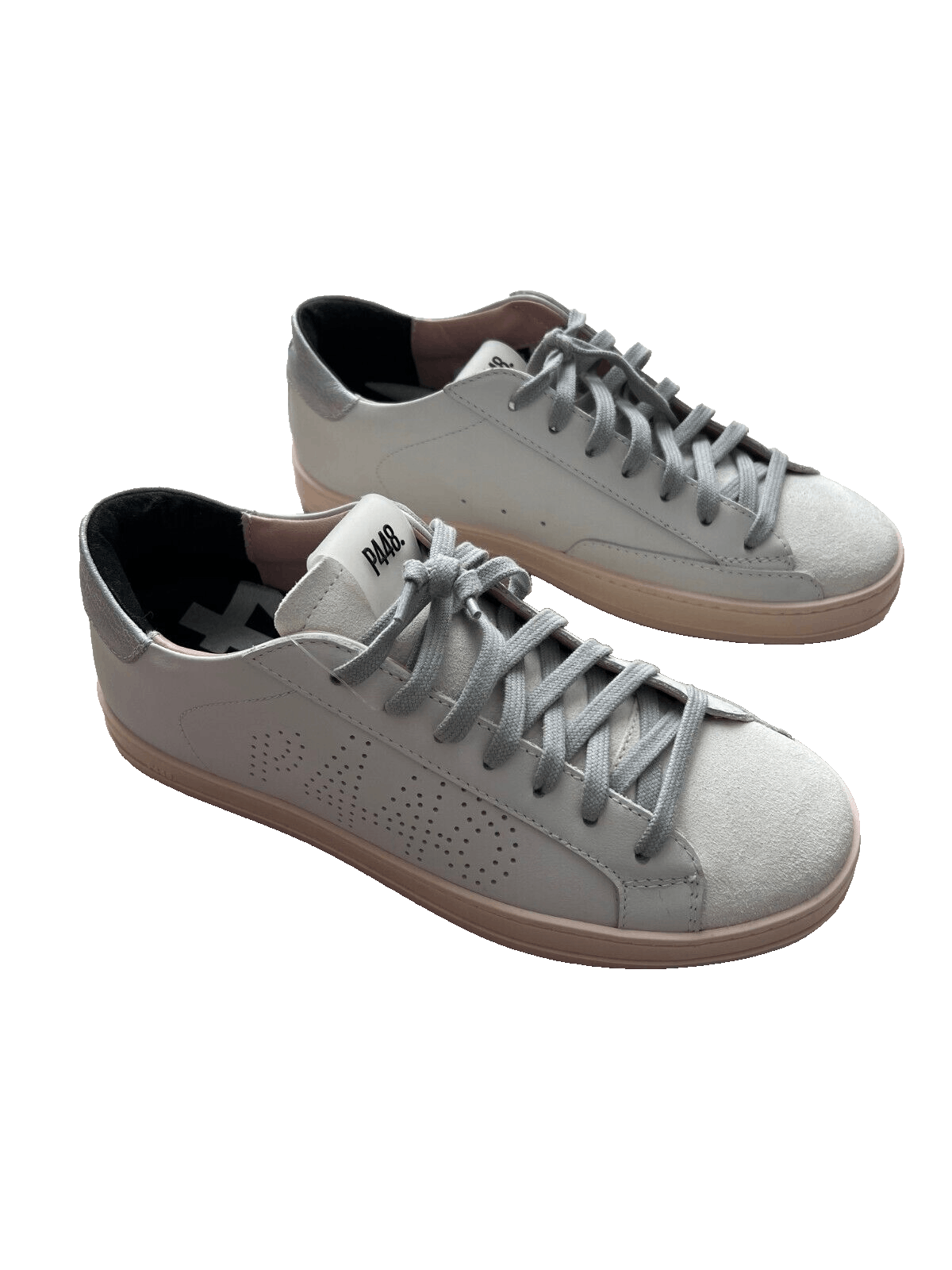 P448 P448 John Morea Leather Sneaker Shoes White ( 40 ) Size US 10 / IT 40 - 2 Thumbnail
