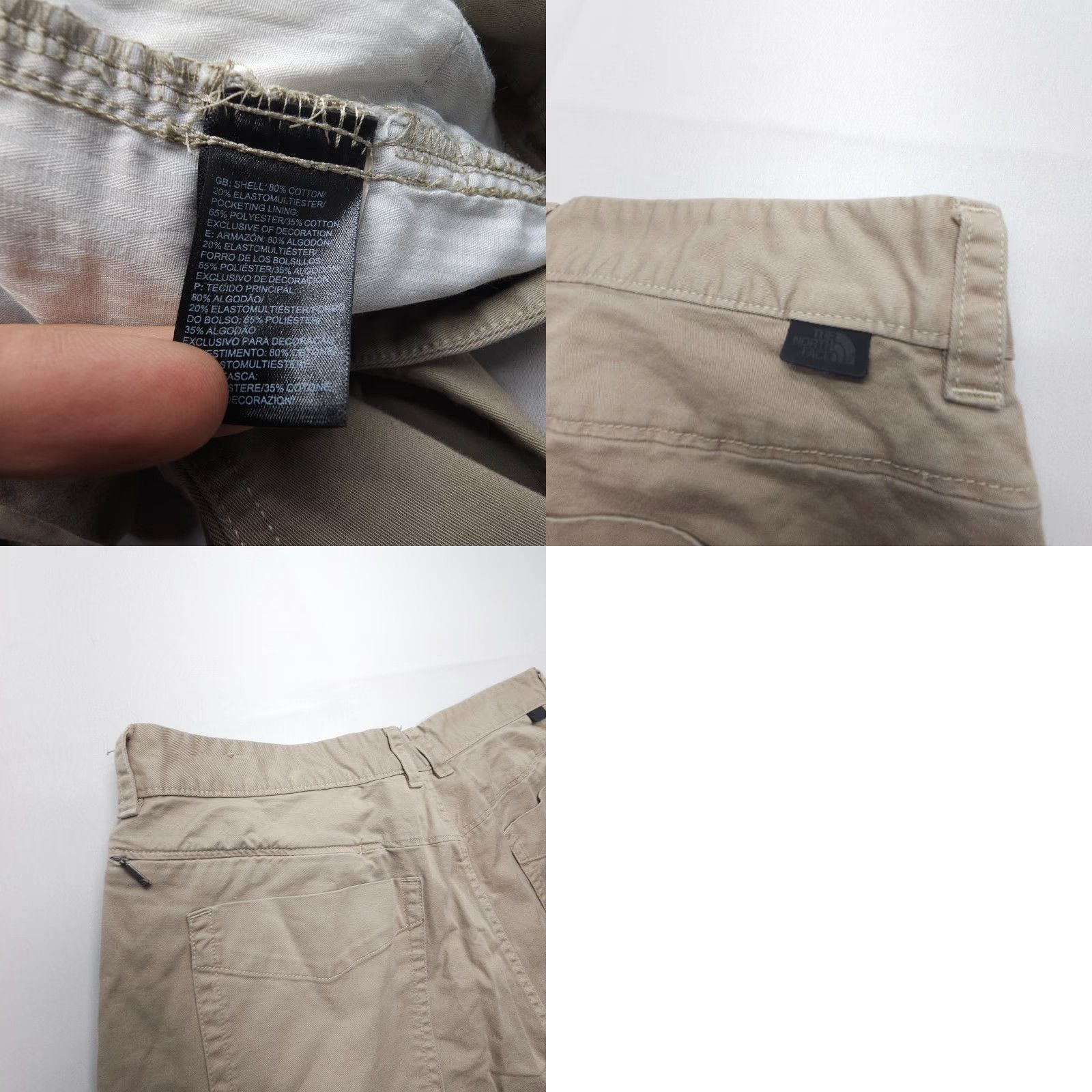 The North Face The North Face Pants Mens 38 Chino Straight Regular 5-Pocket Beige Cotton Twill Workwear Casual, Outdoor, Business, Travel Mens Size US 38 / EU 54 - 8 Thumbnail