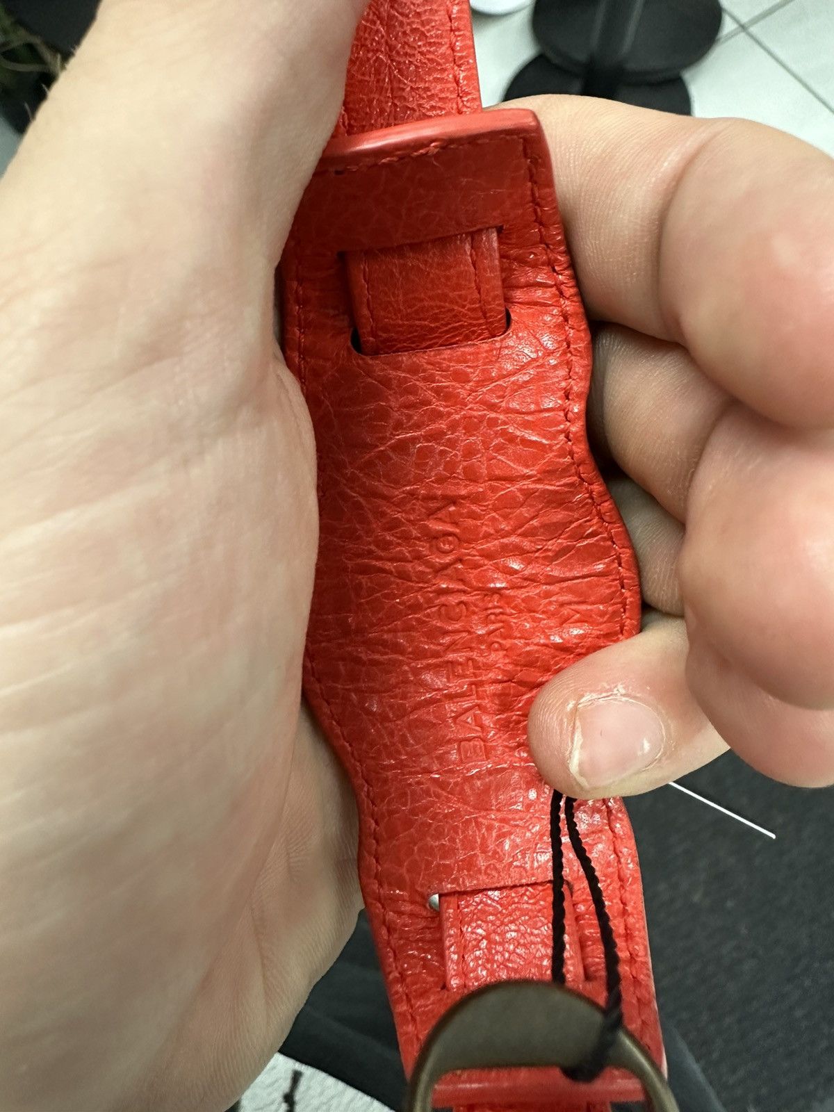 Balenciaga Balenciaga Orange Studded Bracelet Size ONE SIZE - 3 Thumbnail