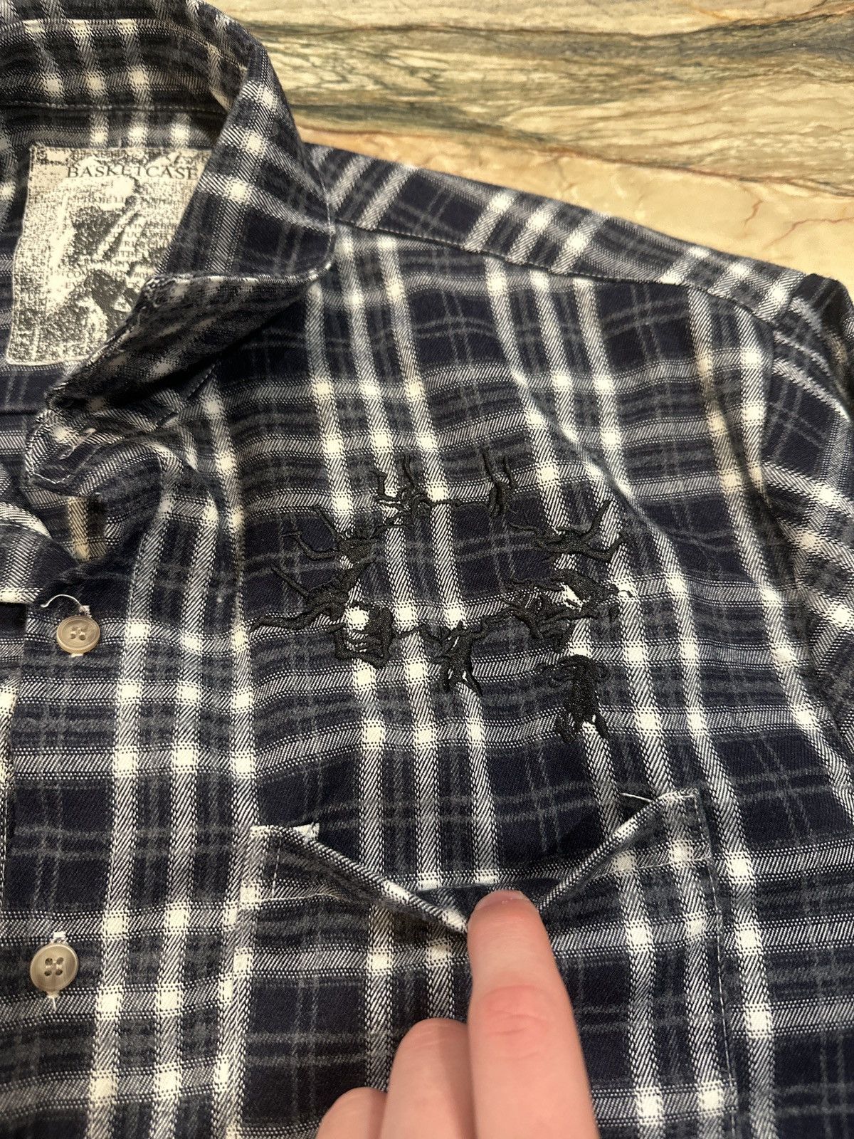 basketcase gallery Navy blue Basketcase Gallery Flannel Size US M / EU 48-50 / 2 - 2 Thumbnail