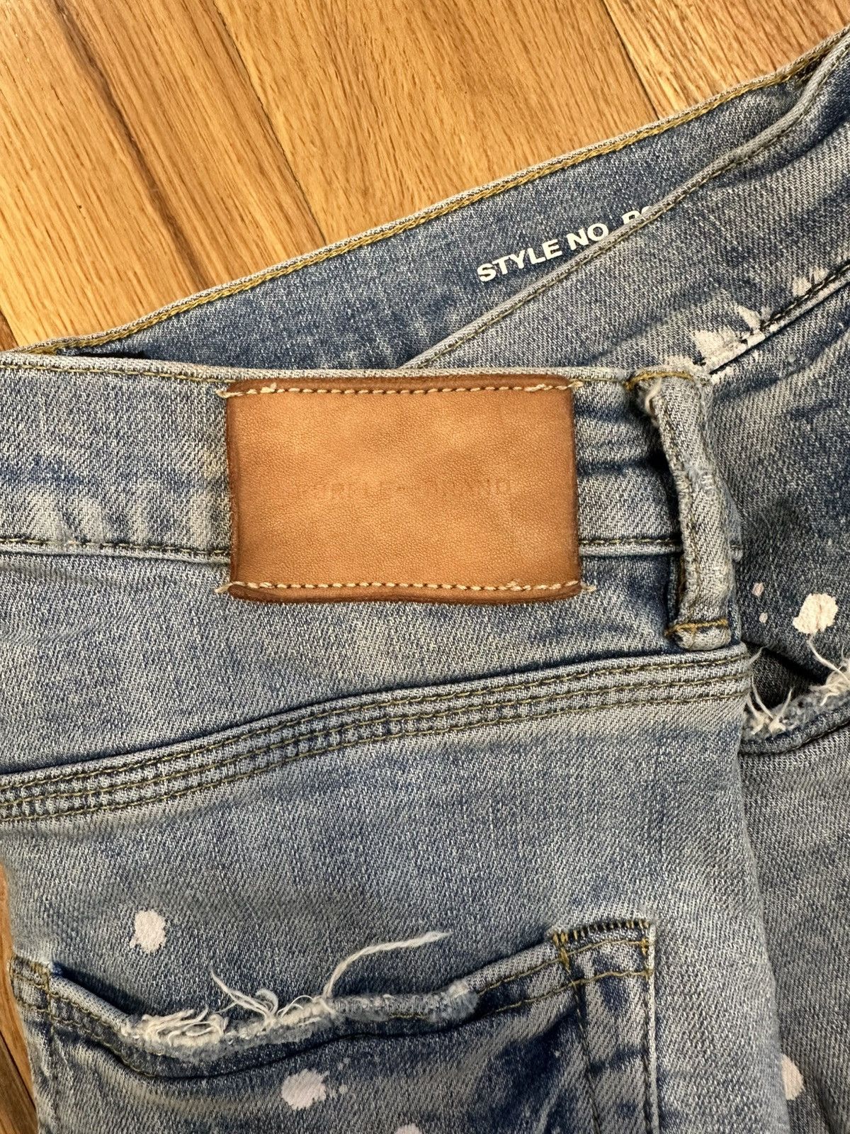 Purple Brand Purple Brand Distressed Blue Denim Jeans Size 31 Size US 31 - 4 Thumbnail