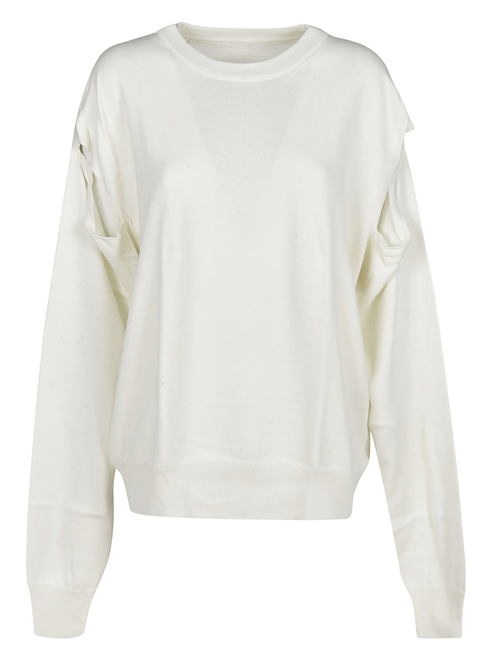 image of Maison Margiela O1W1Db10324 Sweaters In White, Women's (Size Medium)