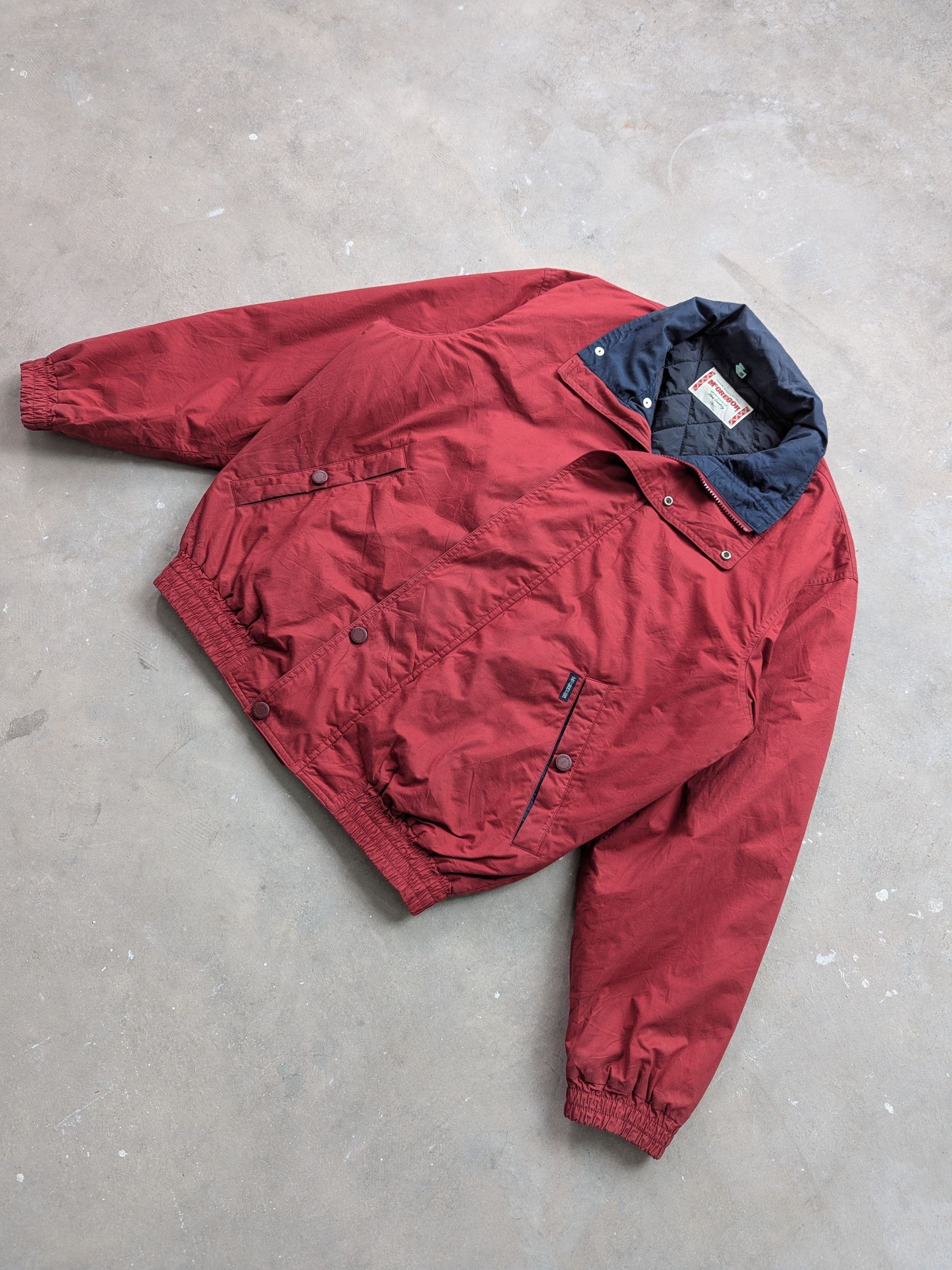 Japanese Brand × McGregor × Vintage Vintage 1990s McGregor Bomber Jacket Hooded Size US L / EU 52-54 / 3 - 2 Thumbnail