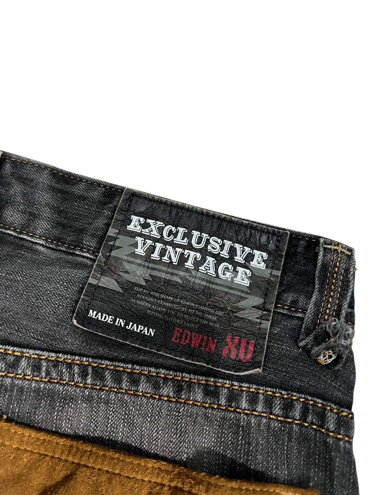 Edwin Flare Jean Edwin Exclusive Vintage XV Navajo Faded Distress Size US 33 - 18 Thumbnail