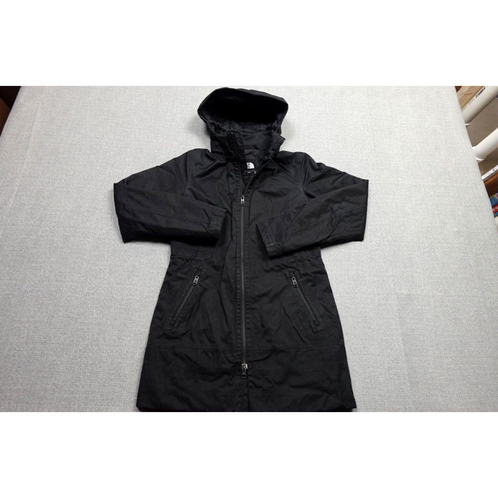 The North Face The North Face Windbreaker Jacket Womens Small Black Parka Coat Outdoors Size S / US 4 / IT 40 - 4 Thumbnail