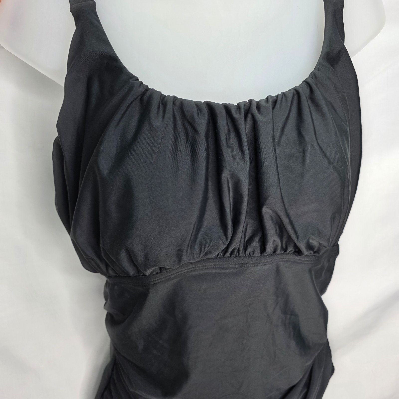 Other Black Adjustable Strap Tummy Control One Piece Swimsuit Size XXL / US 16-18 / IT 52-54 - 3 Thumbnail