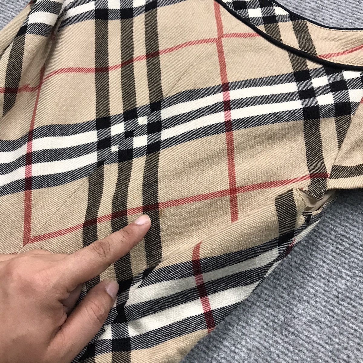 WOMEN BURBERRY WOOL NOVACHECK DRESS