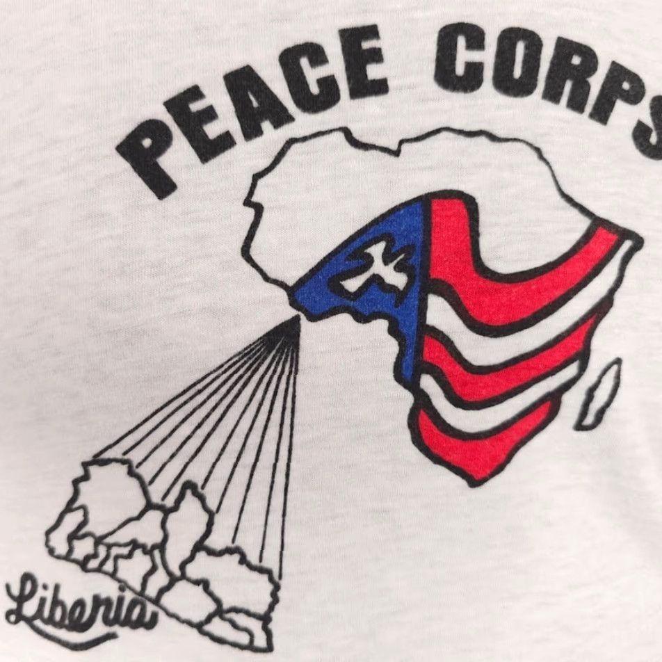 Vintage VINTAGE Peace Corps T Shirt Mens XS White 70s 80s Liberia West Africa Red Lantern Men Shirt XS White 70s 80s Liberia West Africa Size US XS / EU 42 / 0 - 3 Thumbnail