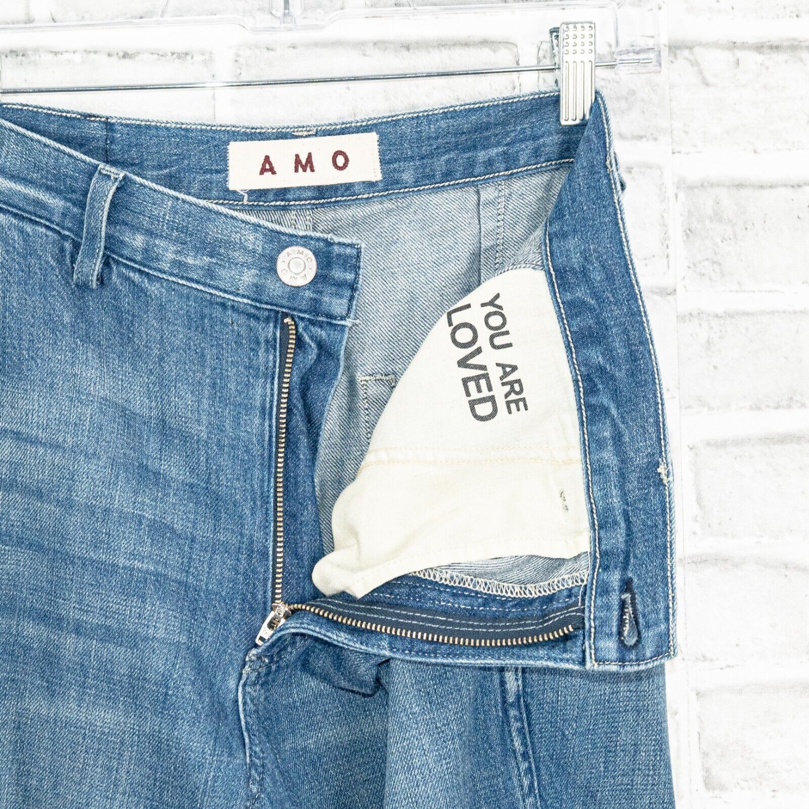 Designer AMO DENIM Women's baggy Slouch Trouser Jeans Indigo Size 28 Size 28" / US 6 / IT 42 - 2 Thumbnail