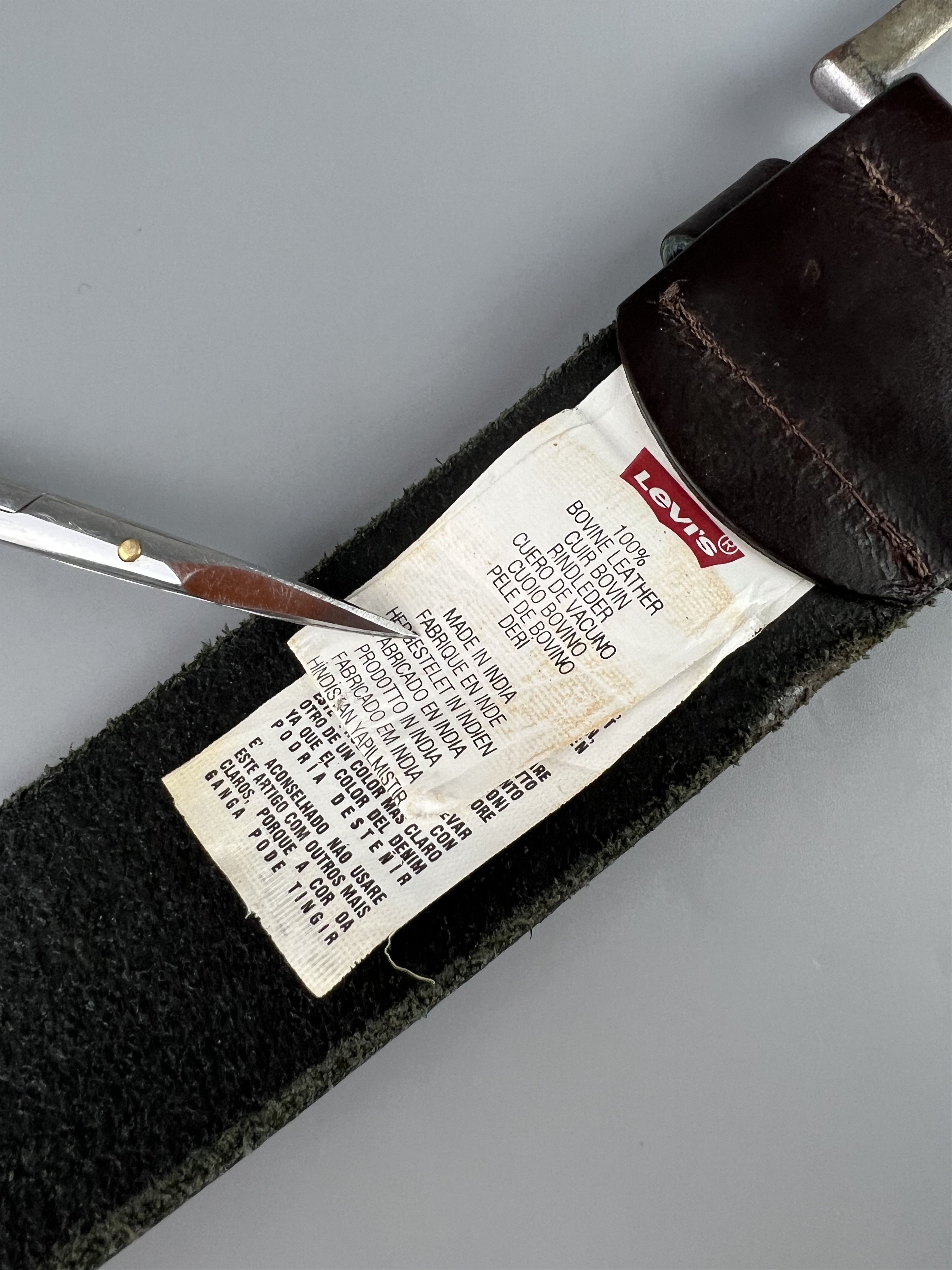 Levi's × Vintage Levis Vintage Bovine Leather Belt Size 34/85 Size ONE SIZE - 6 Thumbnail