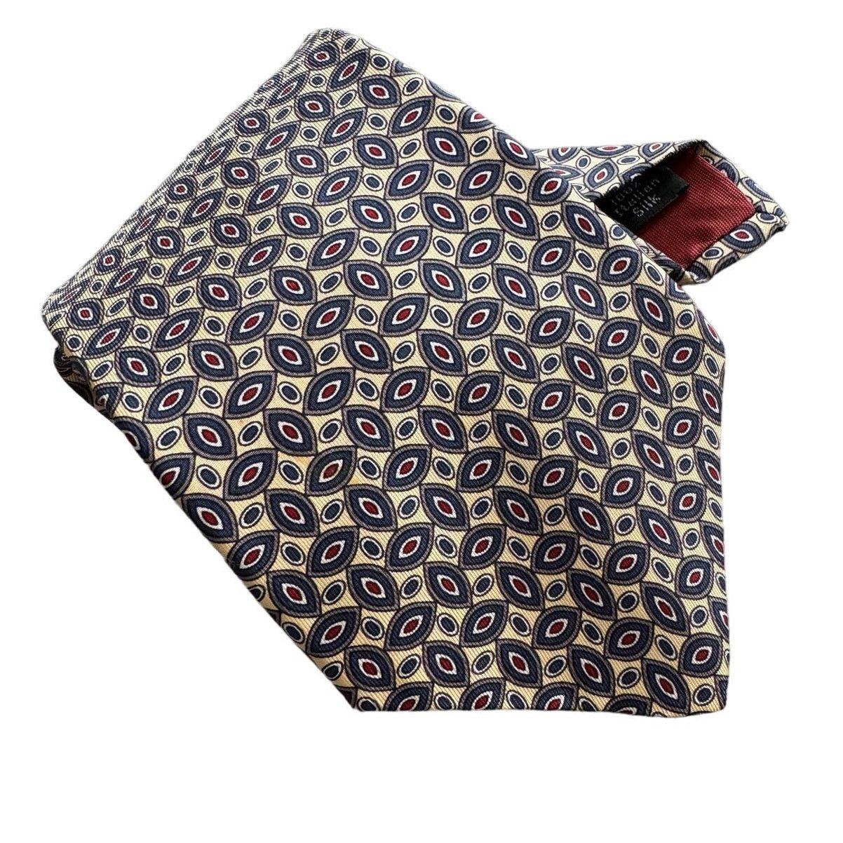Halston III × Vintage Halston III vintage 100% silk geometric pattern tie 4” w Size ONE SIZE - 1 Thumbnail